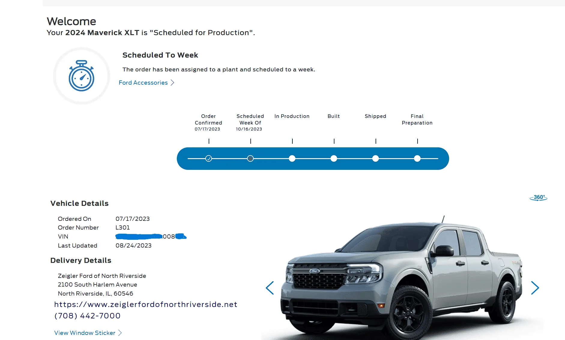 Ford Maverick 8/24/23 Inaugural MY24 Scheduling Email Received Group [EMAILS NOW ARRIVING!] Zeigler