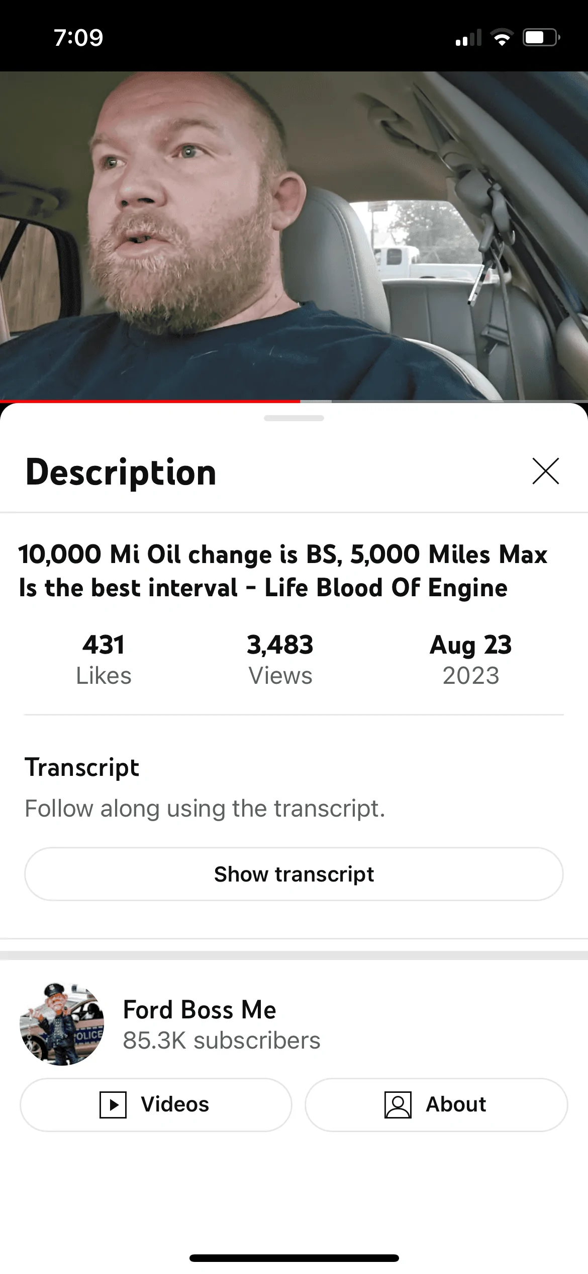 Ford Maverick Did the first oil change today. Mileage 4258 miles IMG_5354