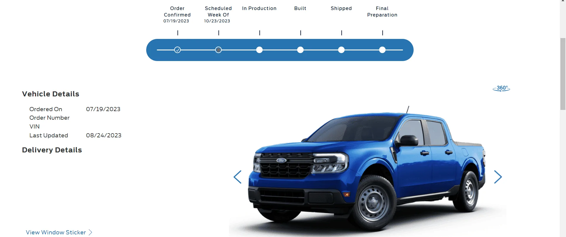 Ford Maverick 2024 Maverick First Scheduling This Week (8/24/23)! For Production Weeks 10/16-10/30 XL - Copy