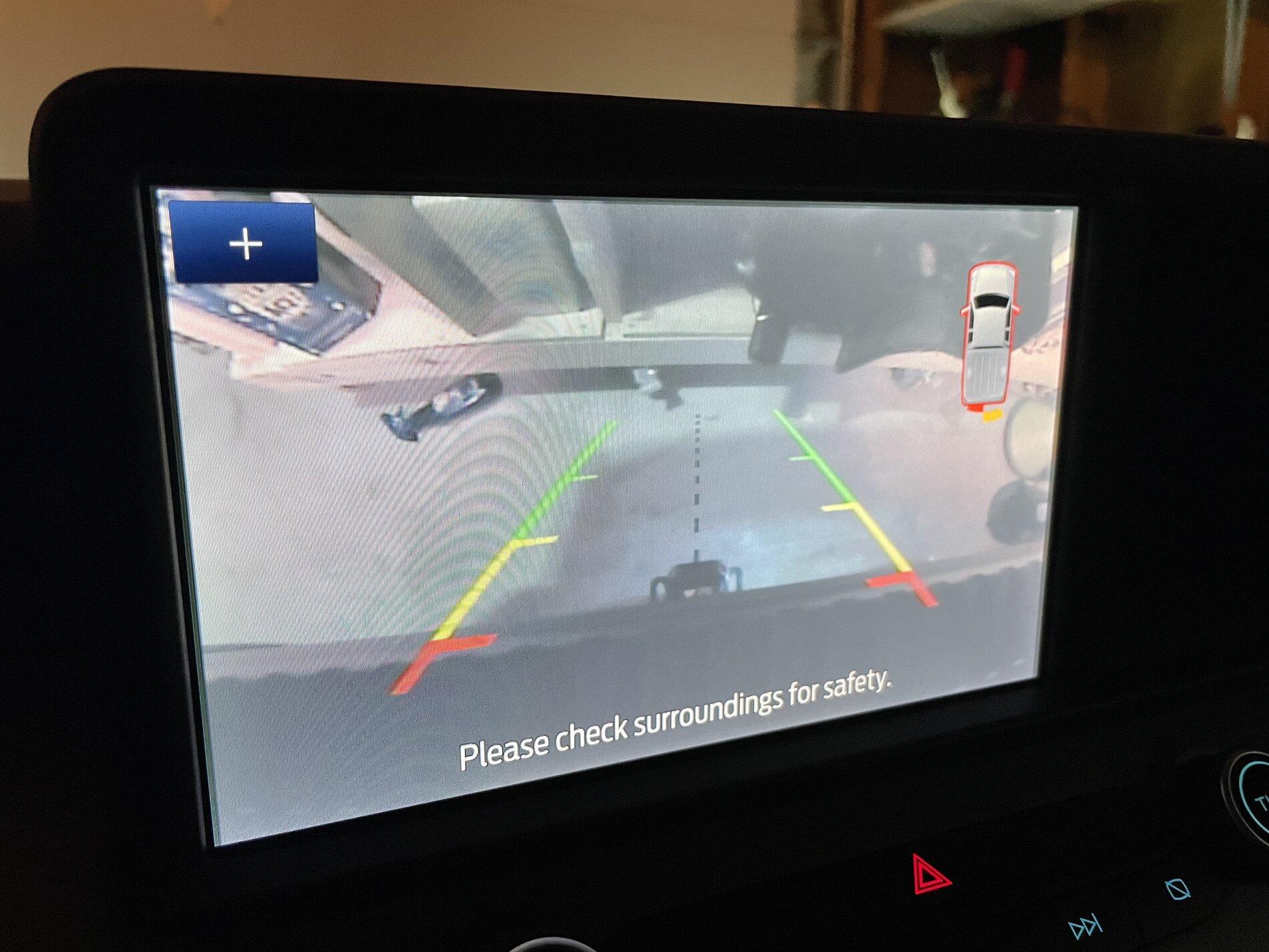 Ford Maverick Backup Camera/Tailgate Down Plywood + Post Wra