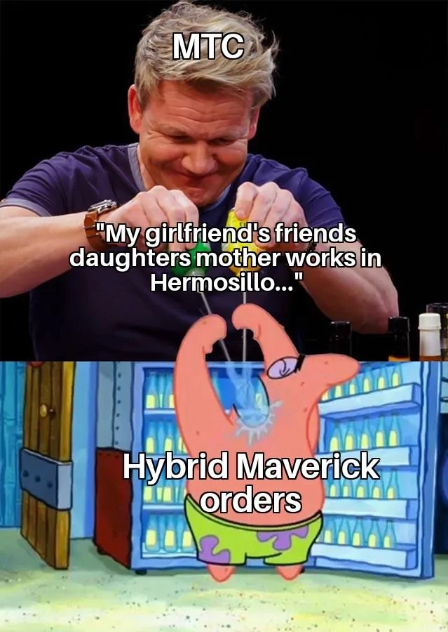 Ford Maverick Maverick Memes -  fun diversion while we wait [ ** NO POLITICS ** ] Gordon Ramsay Feeding Patrick 16102021120801