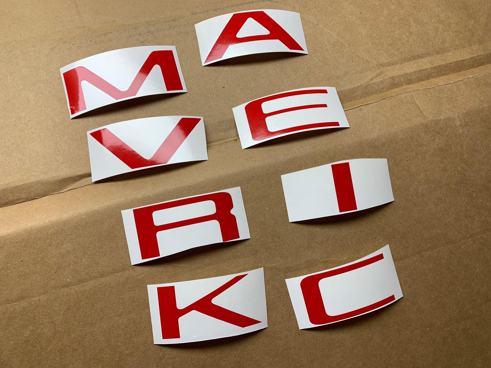 Ford Maverick Ford Stainless Steel ($100) vs Decals ($20) for the tailgate   WARNING Decals