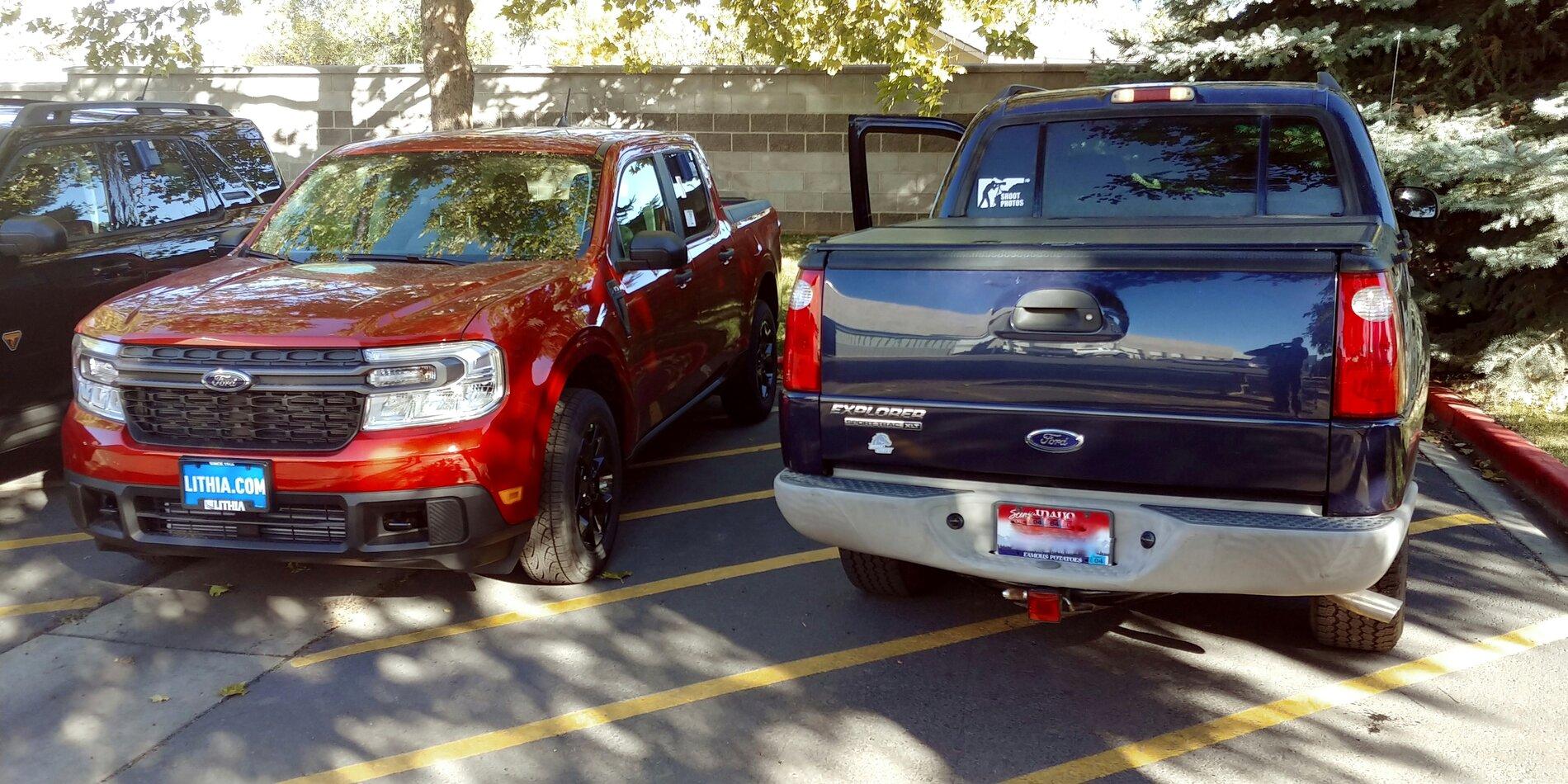 Ford Maverick Maverick smaller than Explorer Sport Trac 20211016_161226_HDR-01