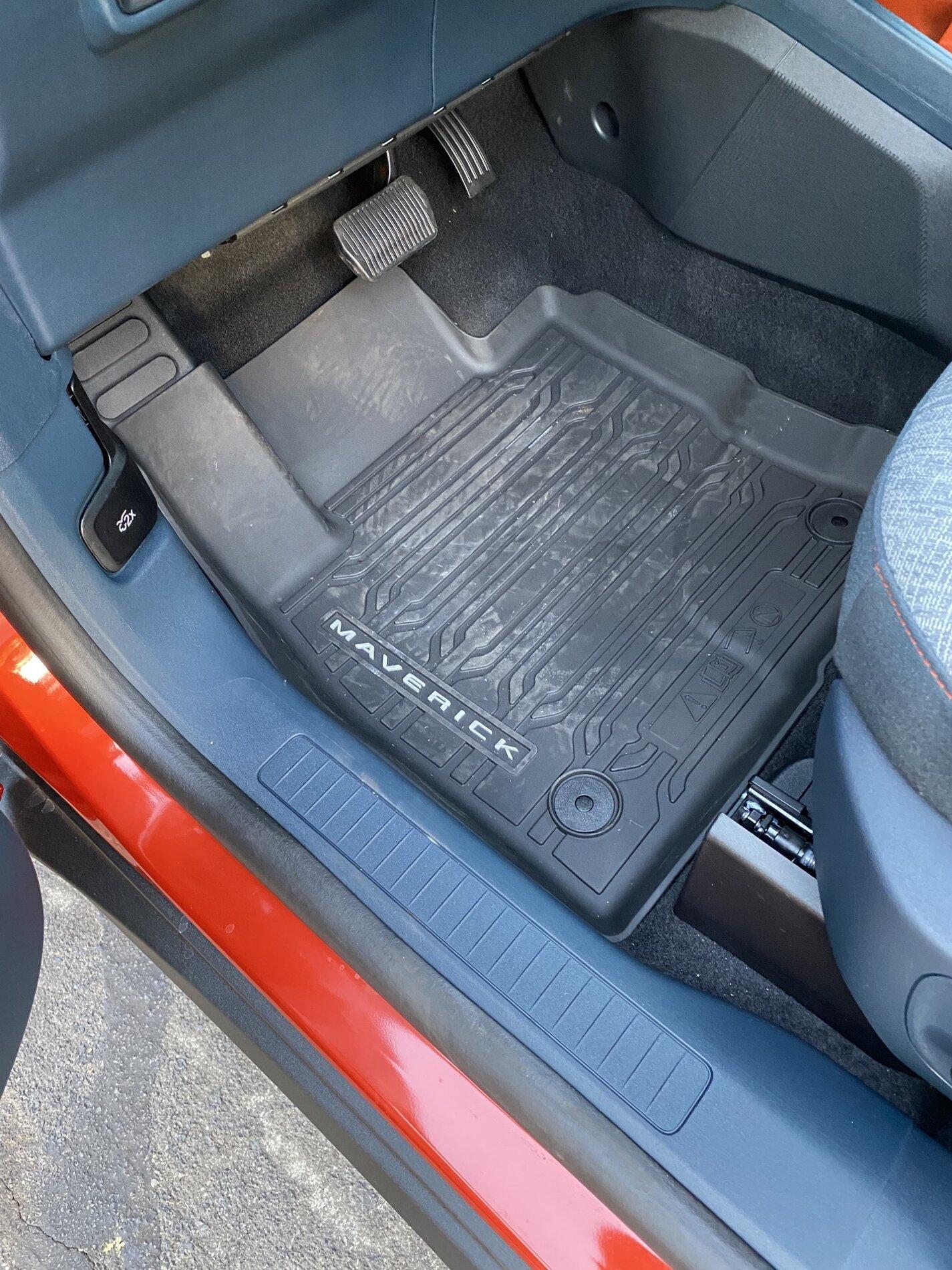 Ford Maverick Ford Accesory Maverick All Weather Mats / Liners installed Ford Maverick All Weather Floor Mats Accessory 1