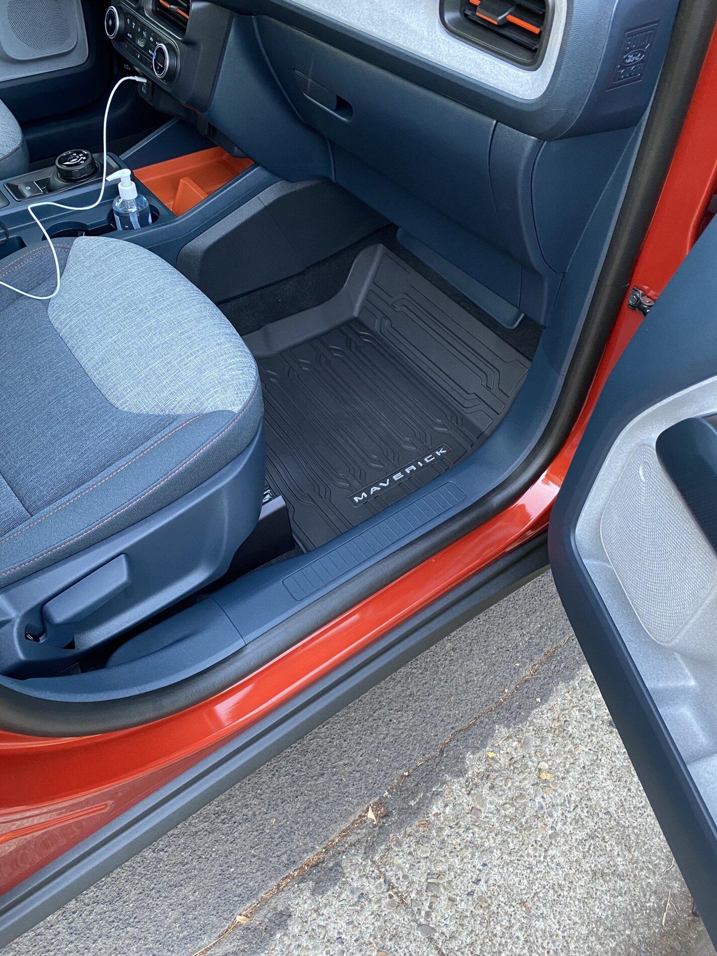 Ford Maverick Ford Accesory Maverick All Weather Mats / Liners installed Ford Maverick All Weather Floor Mats Accessory 3