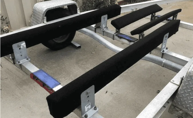 Ford Maverick Plastic lumber divider in Maverick Flexbed installed [length = 54 1/4 inches]! Bunk