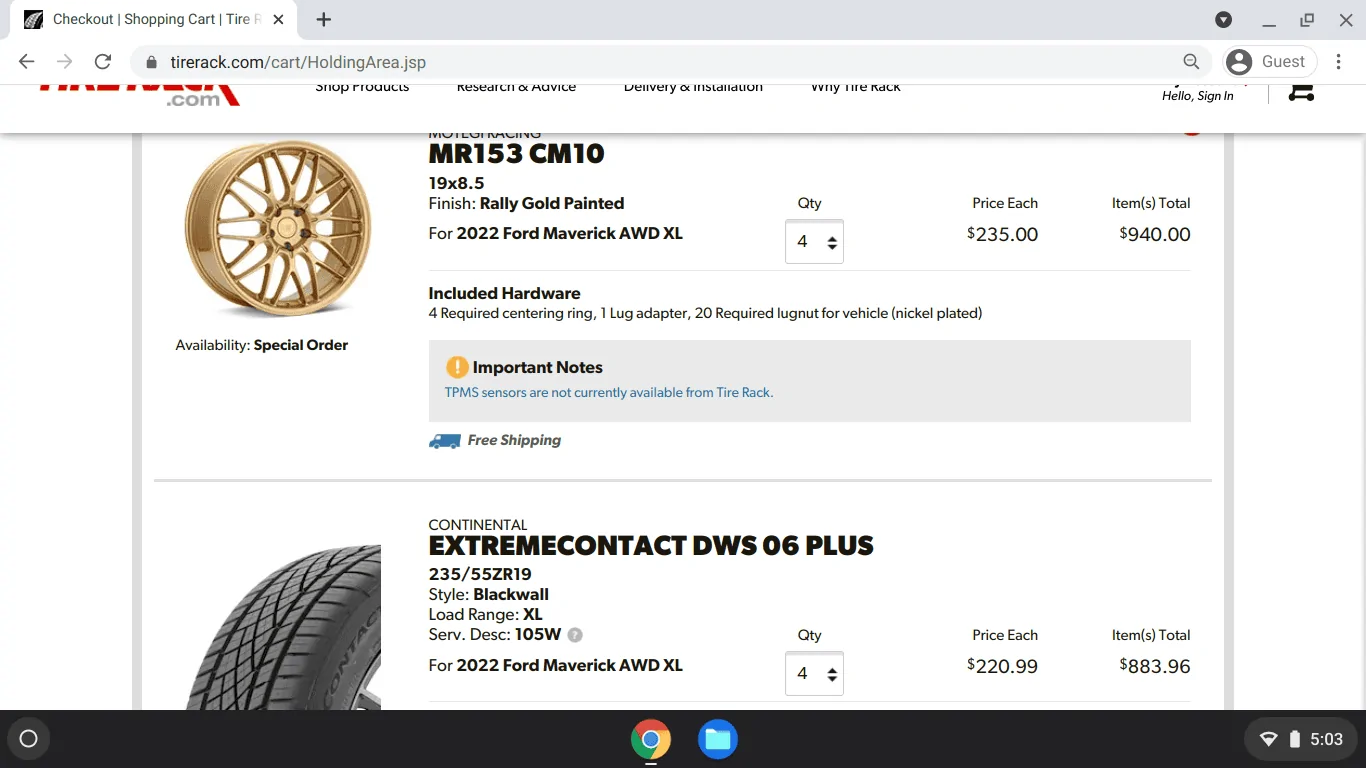 Ford Maverick Custom Rims / Wheels for 2022 Maverick? Screenshot 2021-10-17 5.03.28 PM