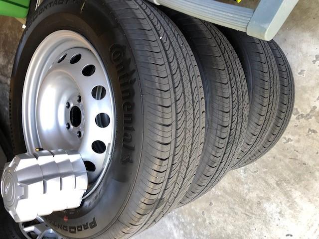 Ford Maverick SOLD:  4 New Steelies and tires w/ TPMS - $400 steelies