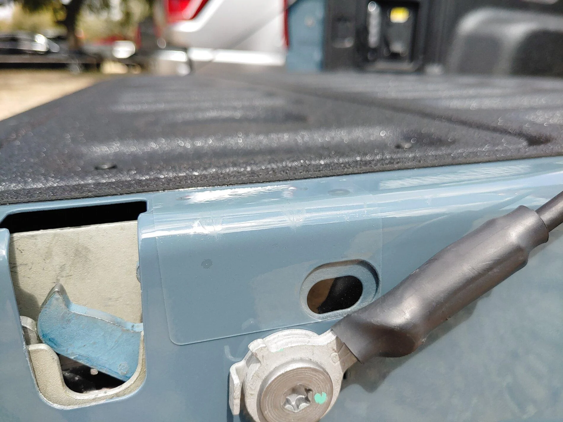 Ford Maverick Bullet Liner sprayed on my XLT Maverick bed bedliner (3)