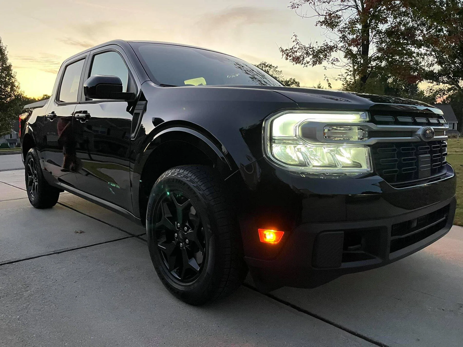 Ford Maverick SHADOW BLACK Maverick Photos Thread Shadow Black Maverick Lariat FX4 black wheels 6
