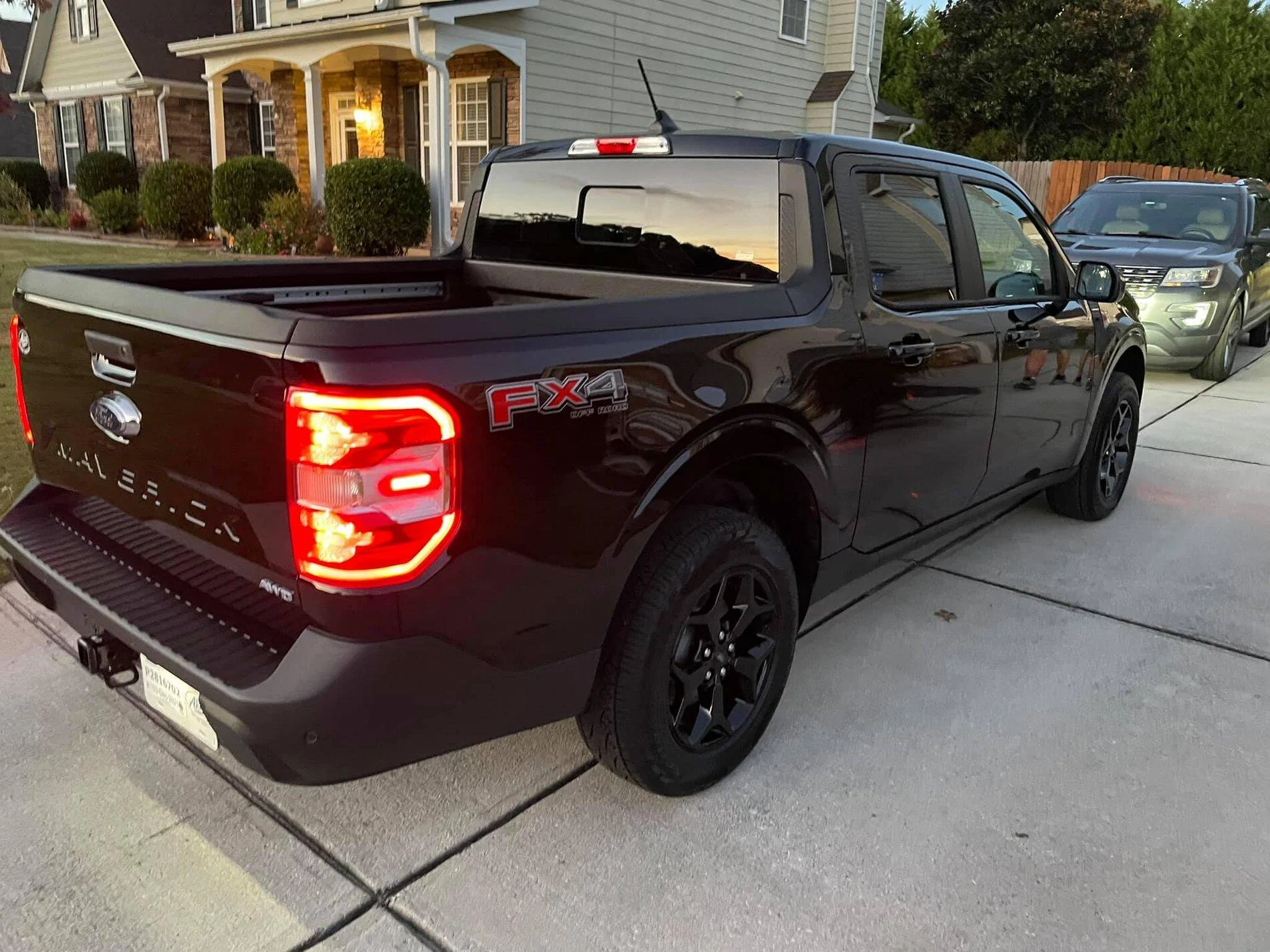 Ford Maverick SHADOW BLACK Maverick Photos Thread Shadow Black Maverick Lariat FX4 black wheels 5