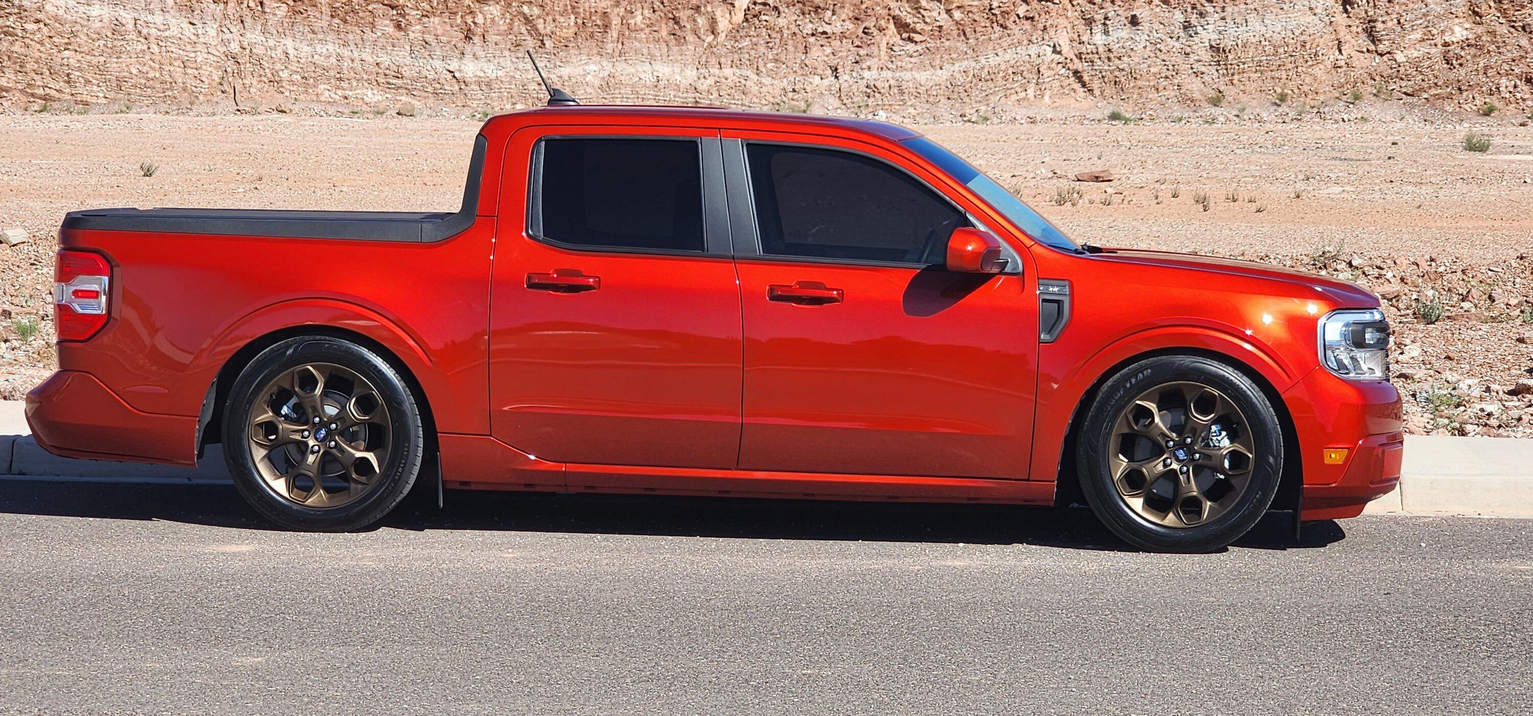 Ford Maverick Slammed on Silver's Coilovers (23 Hybrid Lariat) 20230829_162855