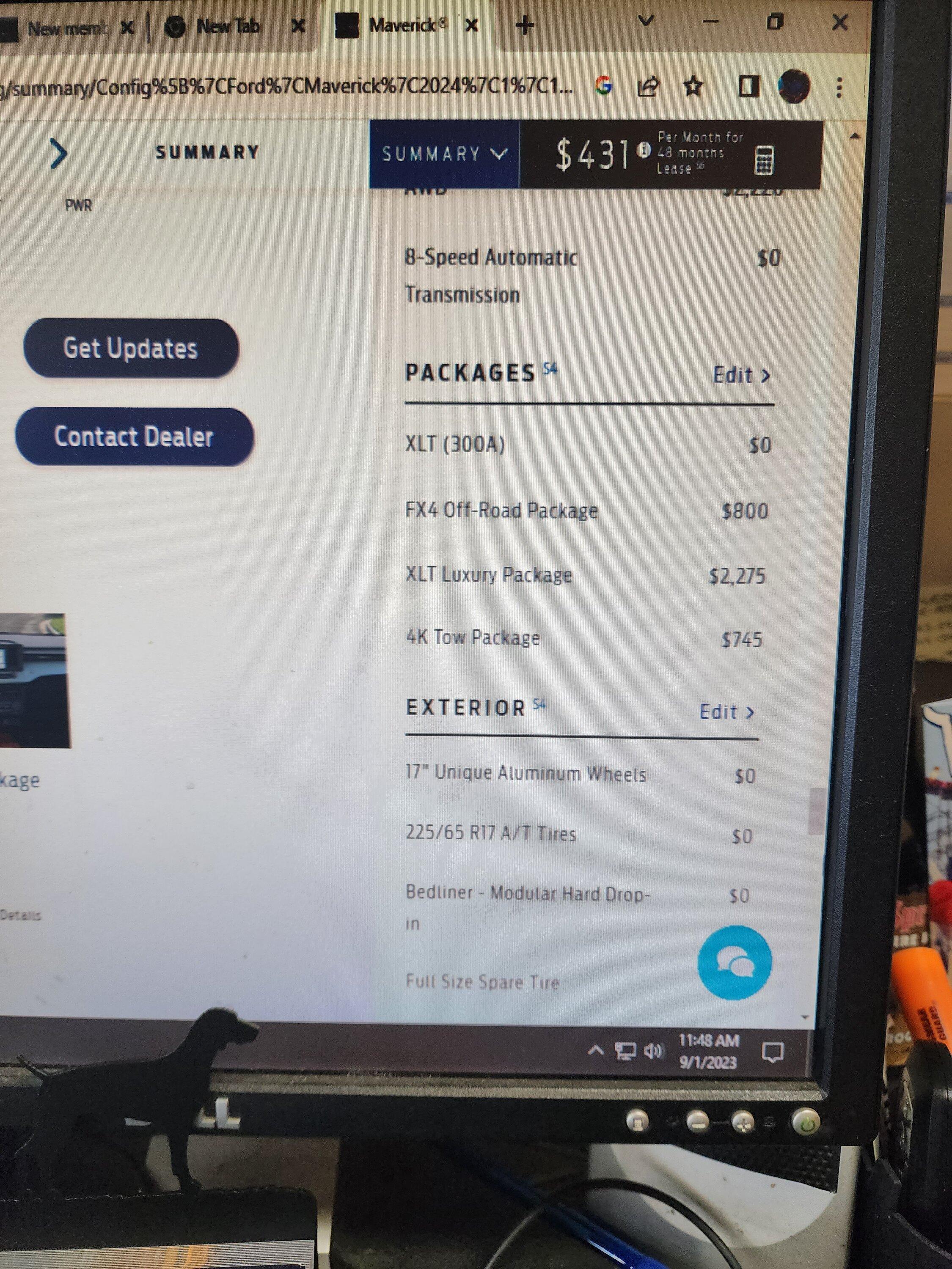 Ford Maverick New member. Want info on 4K package 20230901_114815