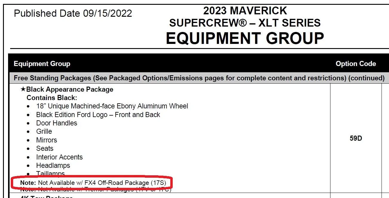 Ford Maverick New member. Want info on 4K package 23 Max XLT FX4 BAP