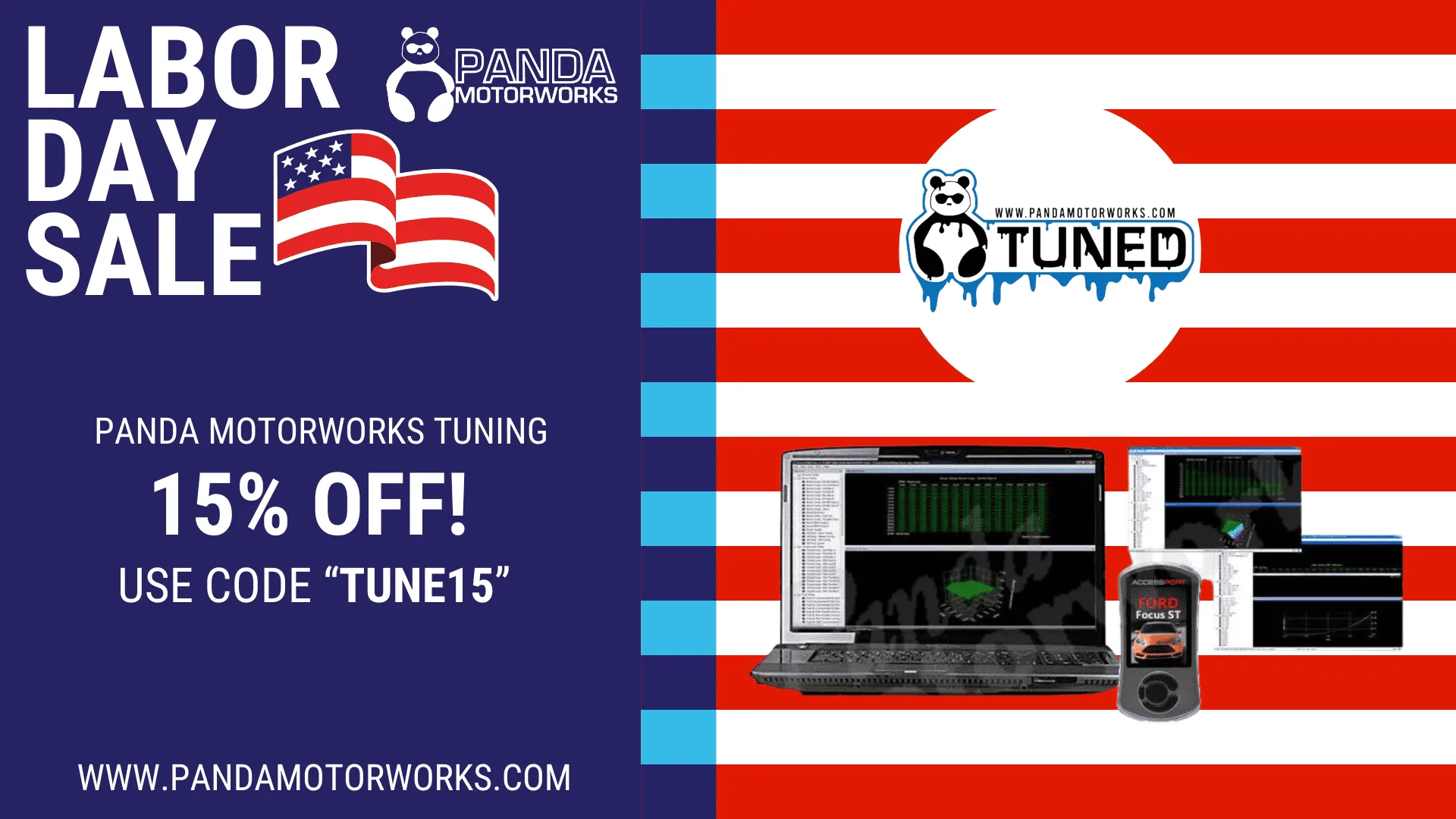 Ford Maverick Labor Day Sales at Panda Motorworks! LD Tune15