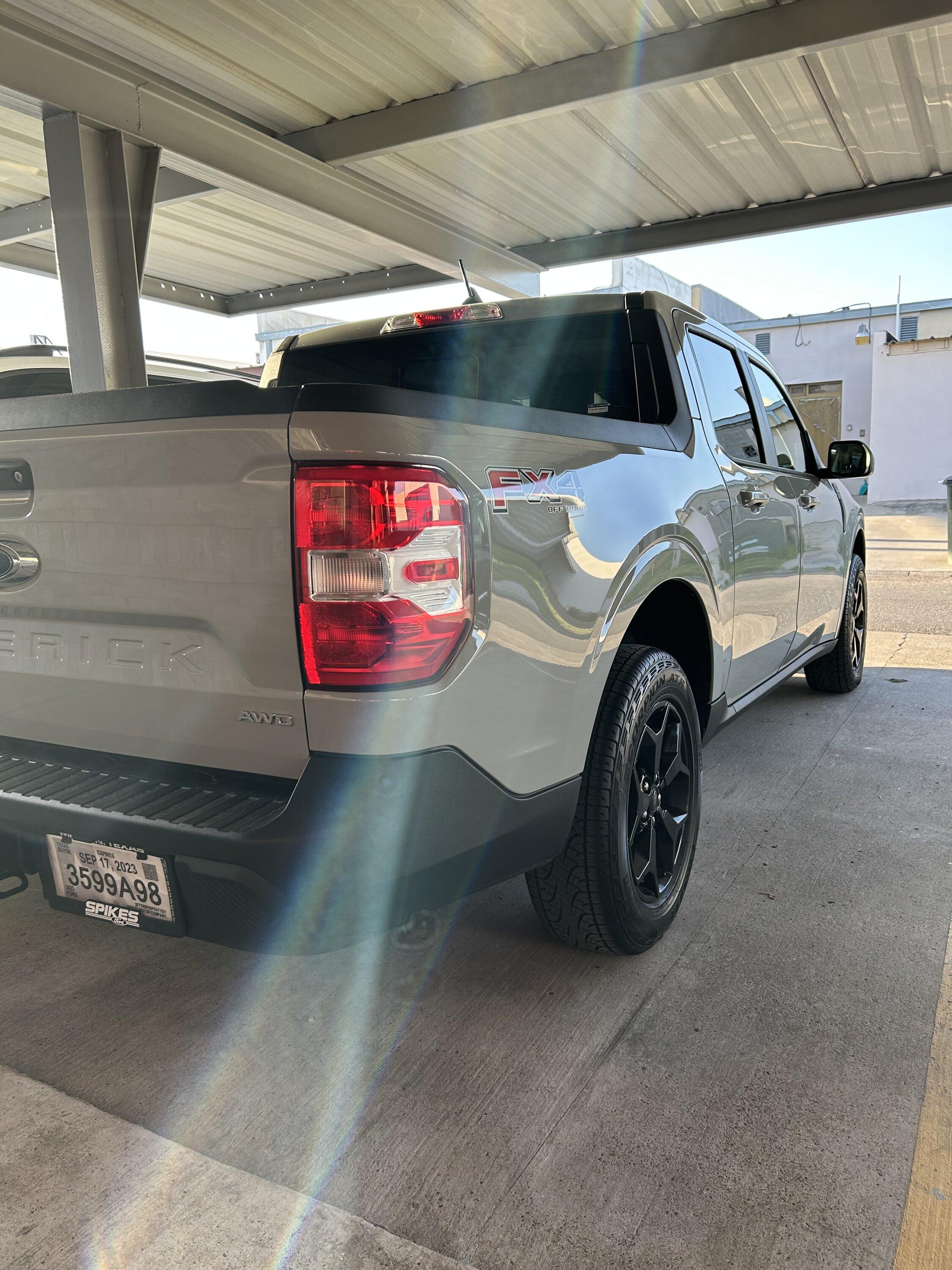 Ford Maverick Bought Maverick Lariat FX4 yesterday, 2023 model.  Missing options; IMG_0017