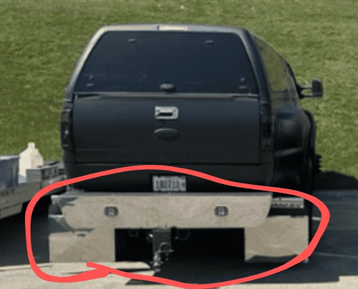 Ford Maverick Big vs little in same Ford truck family: F50 (Maverick) vs. huge F650 race car tow vehicle 1000002627