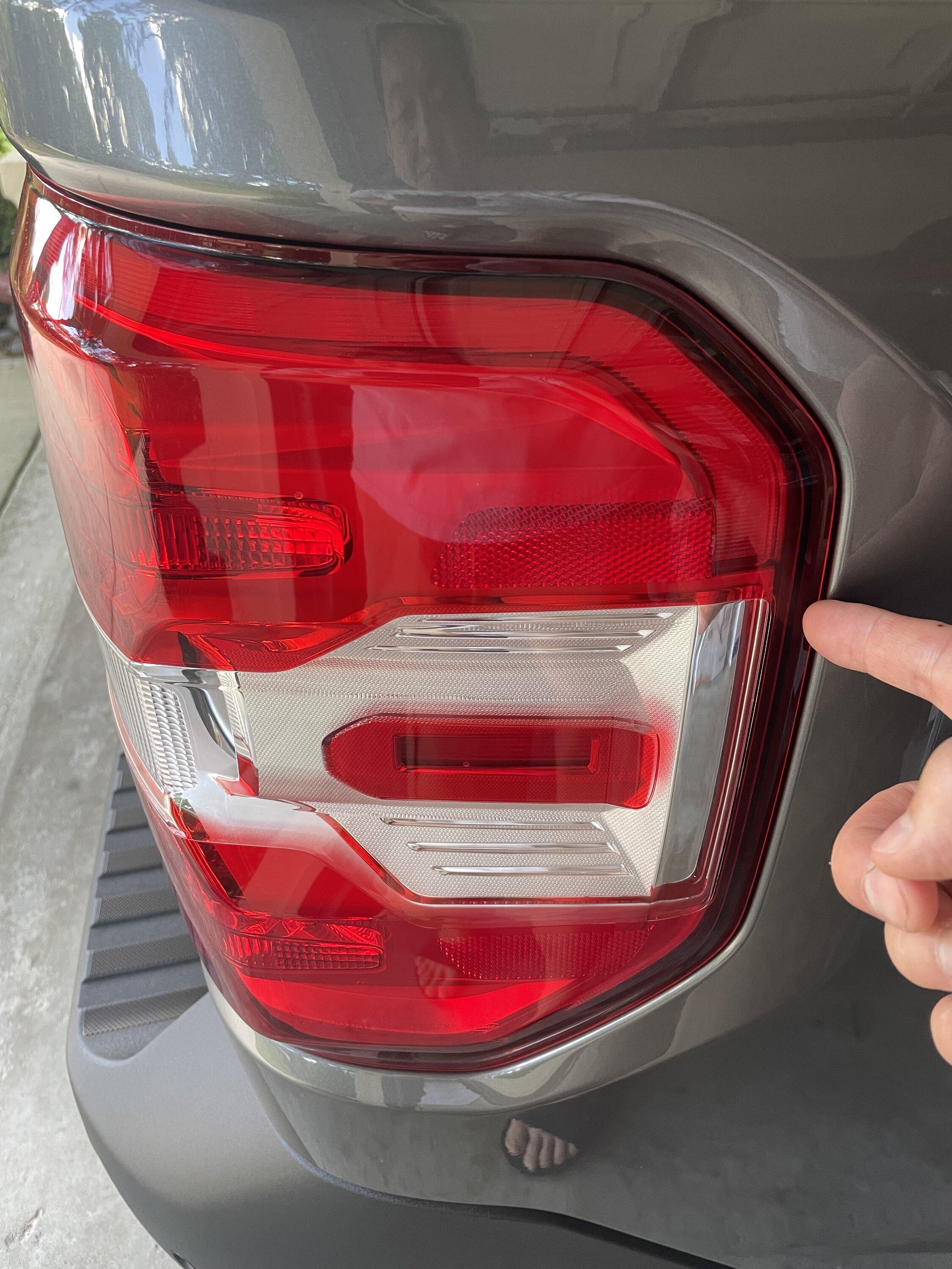 Ford Maverick Rear light cluster misalignment?? Right Rear