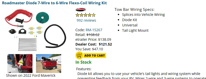 Ford Maverick Super Easy Flat Tow Setup w/ Roadmaster Nighthawk, Demco Stay-in-Play Duo SBS 1694203234025