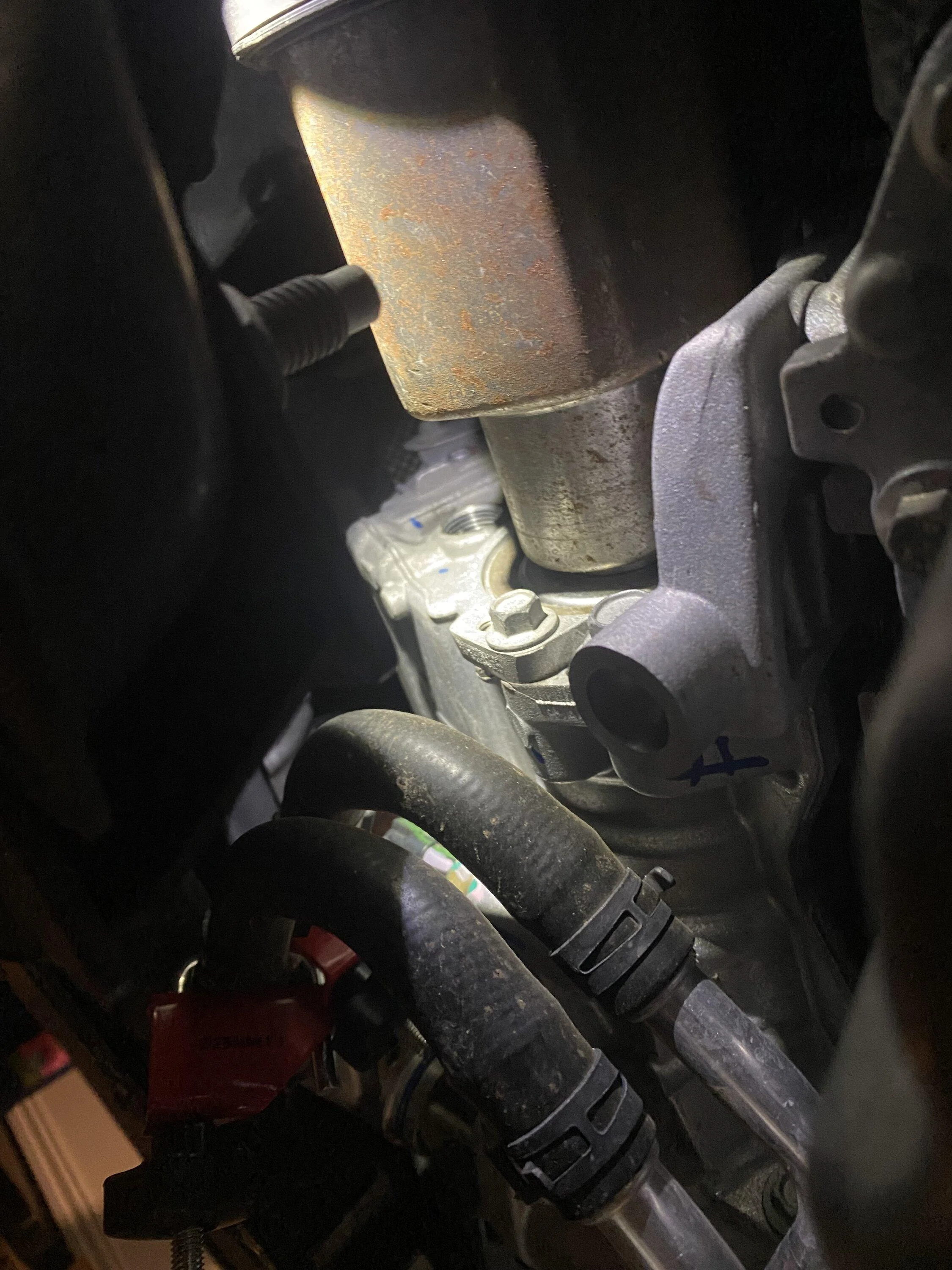 Ford Maverick How To: Oil Change on Tremor Maverick tremor ptu fill plug