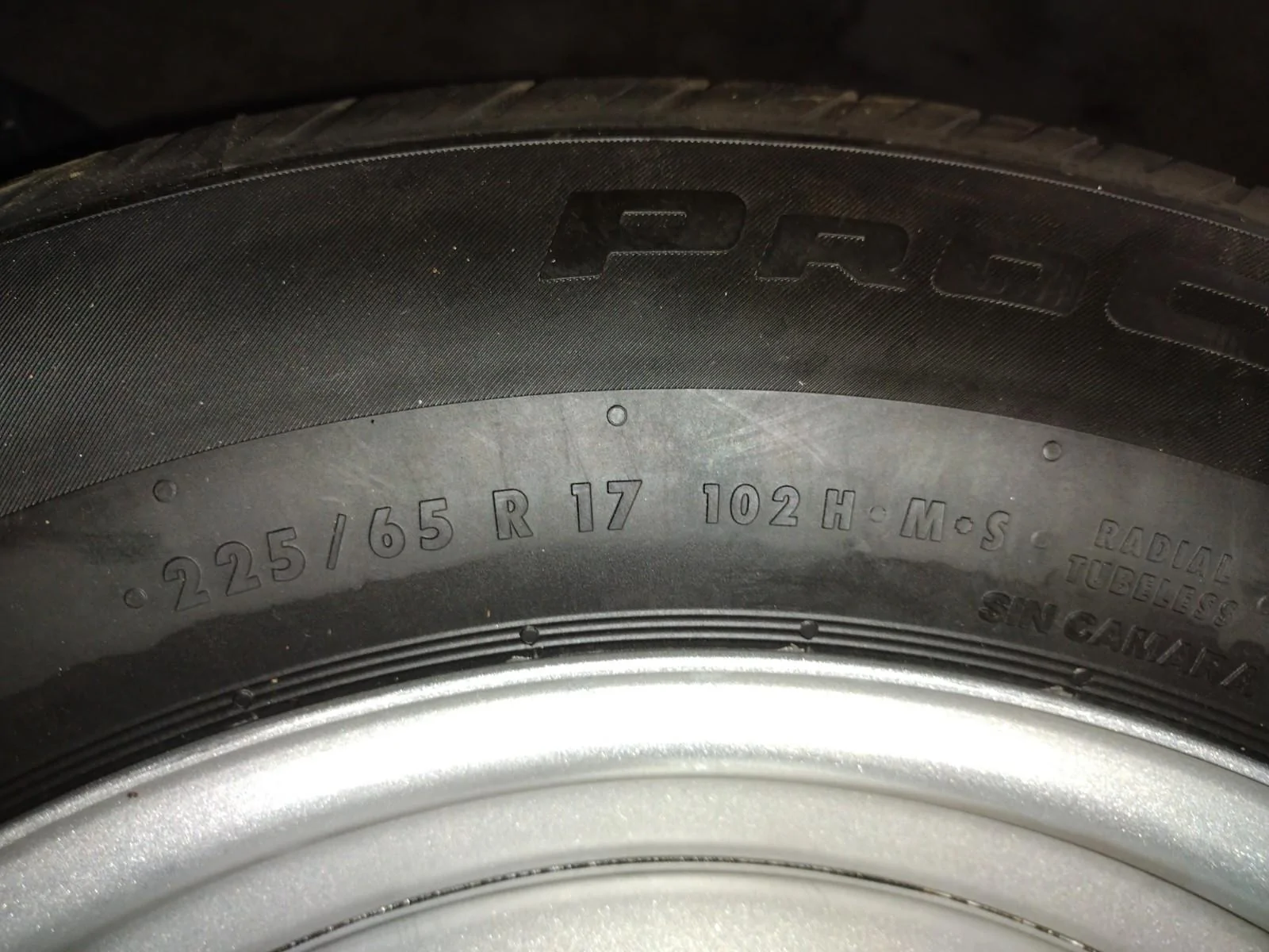 Ford Maverick Complete set 17" Steelies with Continental Tires mav tires siz