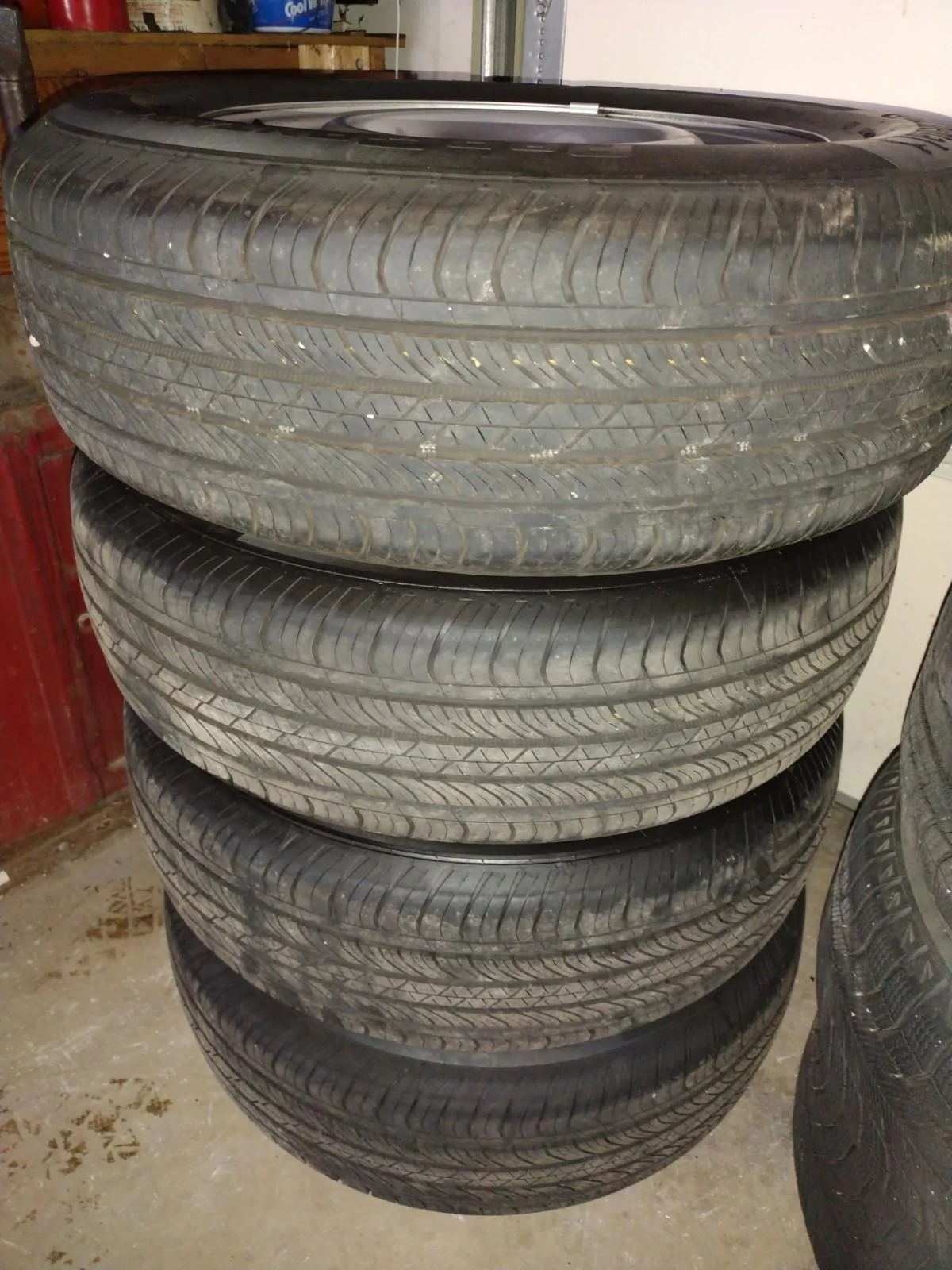 Ford Maverick Complete set 17" Steelies with Continental Tires mav tires