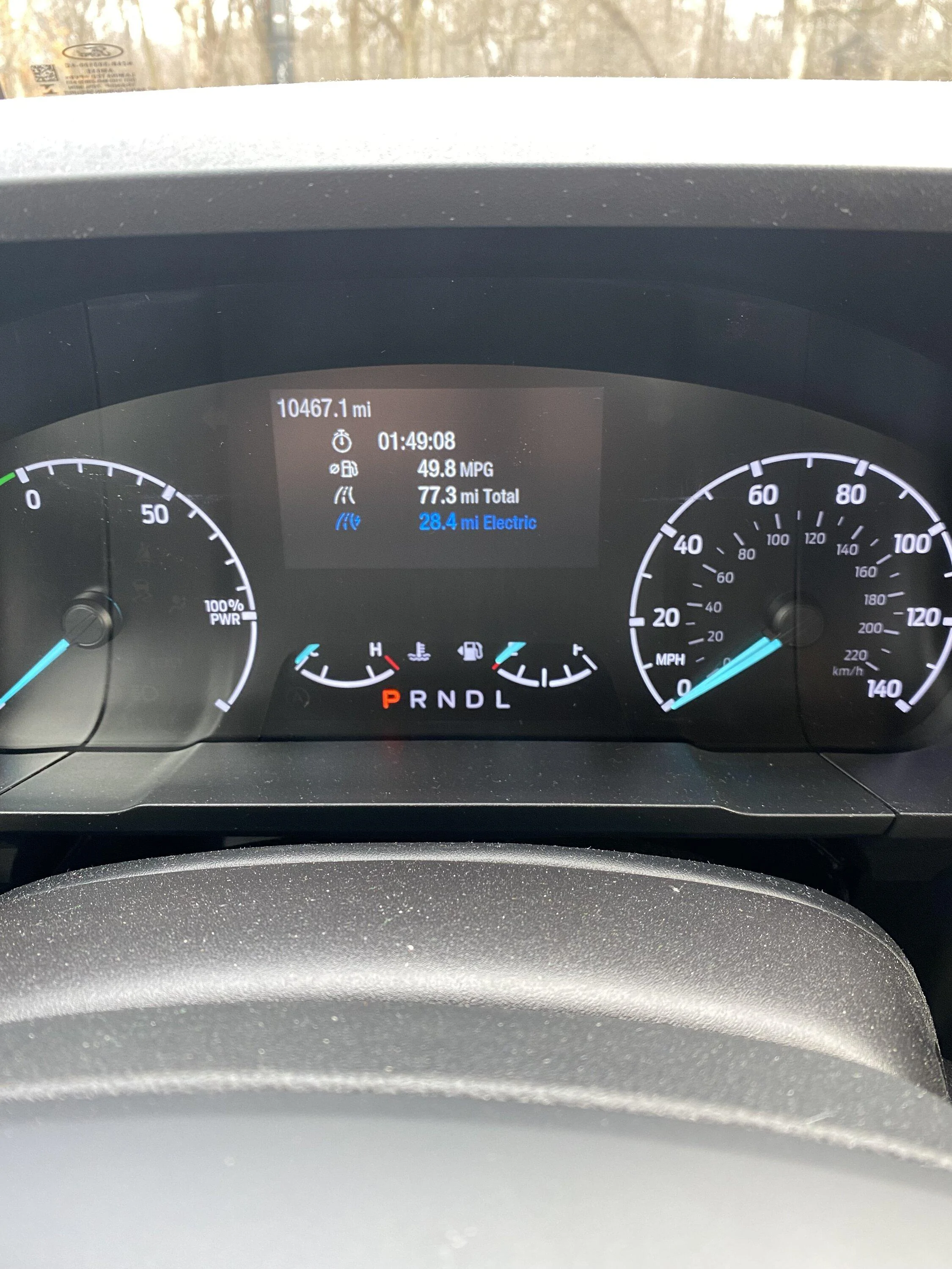 Ford Maverick Question about Hybrid XL dashboard -- KM in speedometer? IMG_7833