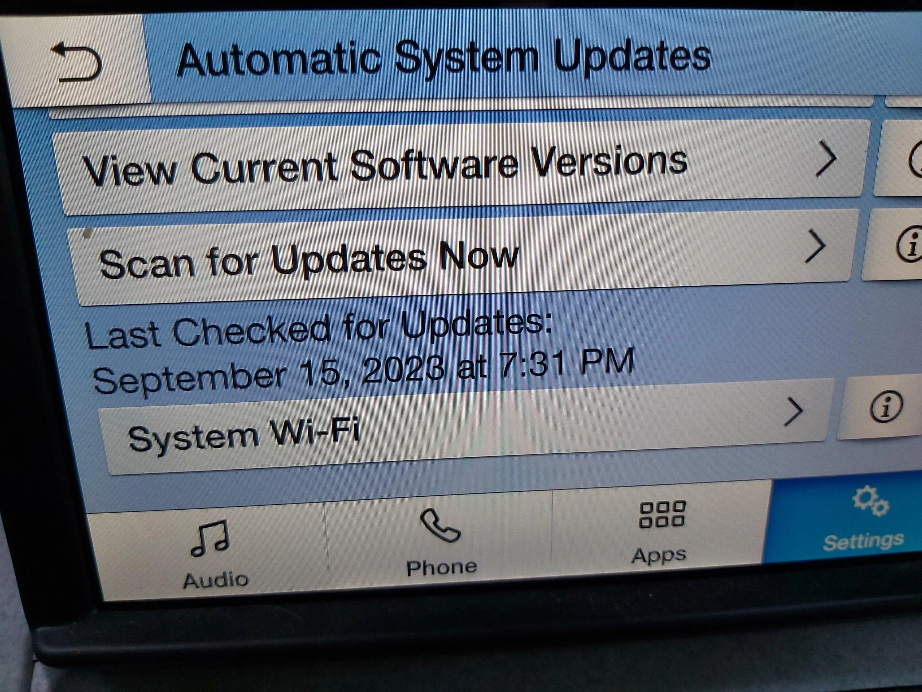 Ford Maverick Issue installing software update 20230914_193255