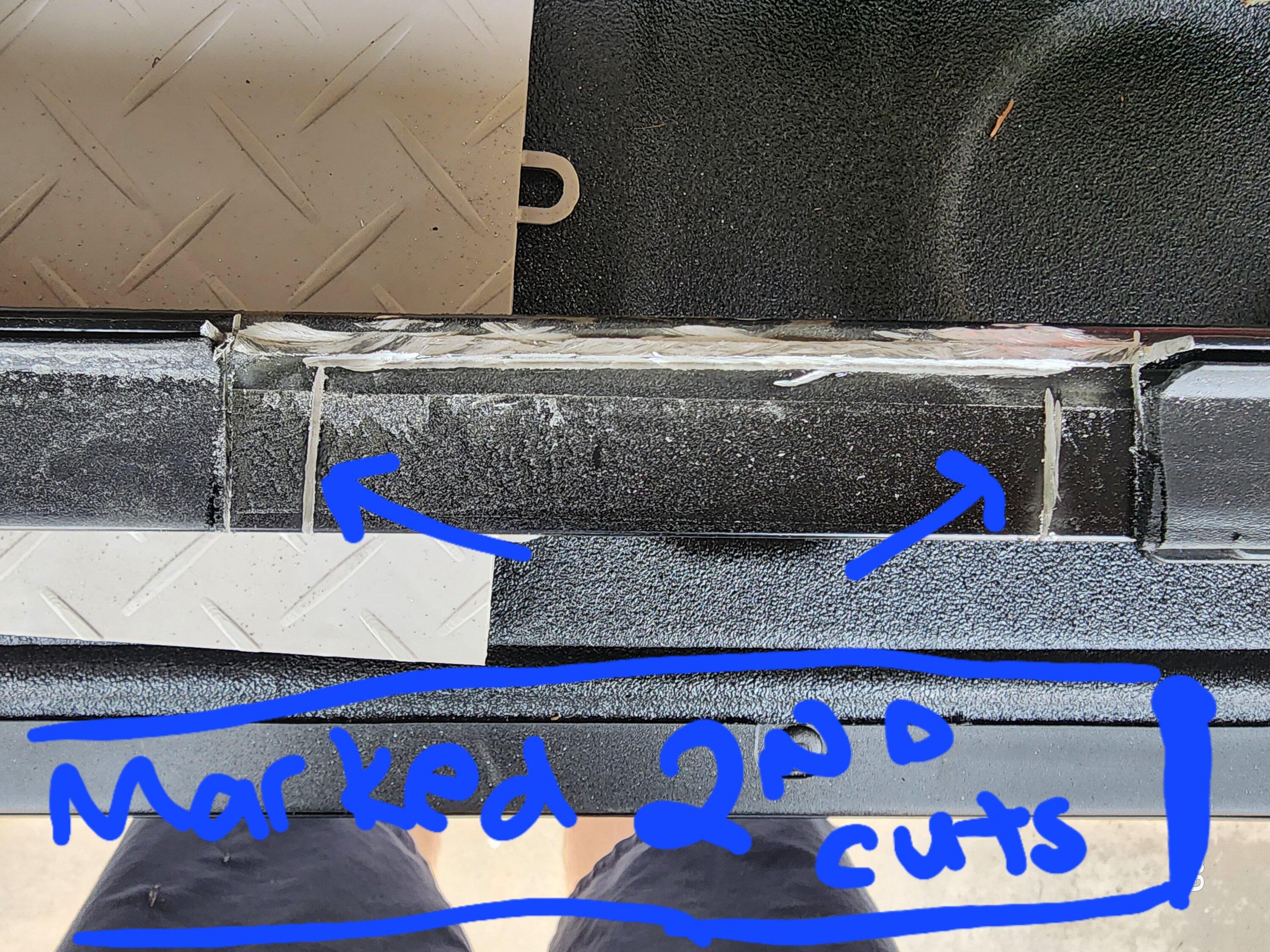 Ford Maverick Modifying X15 Tonneau For Billie Bars 20230915_133857