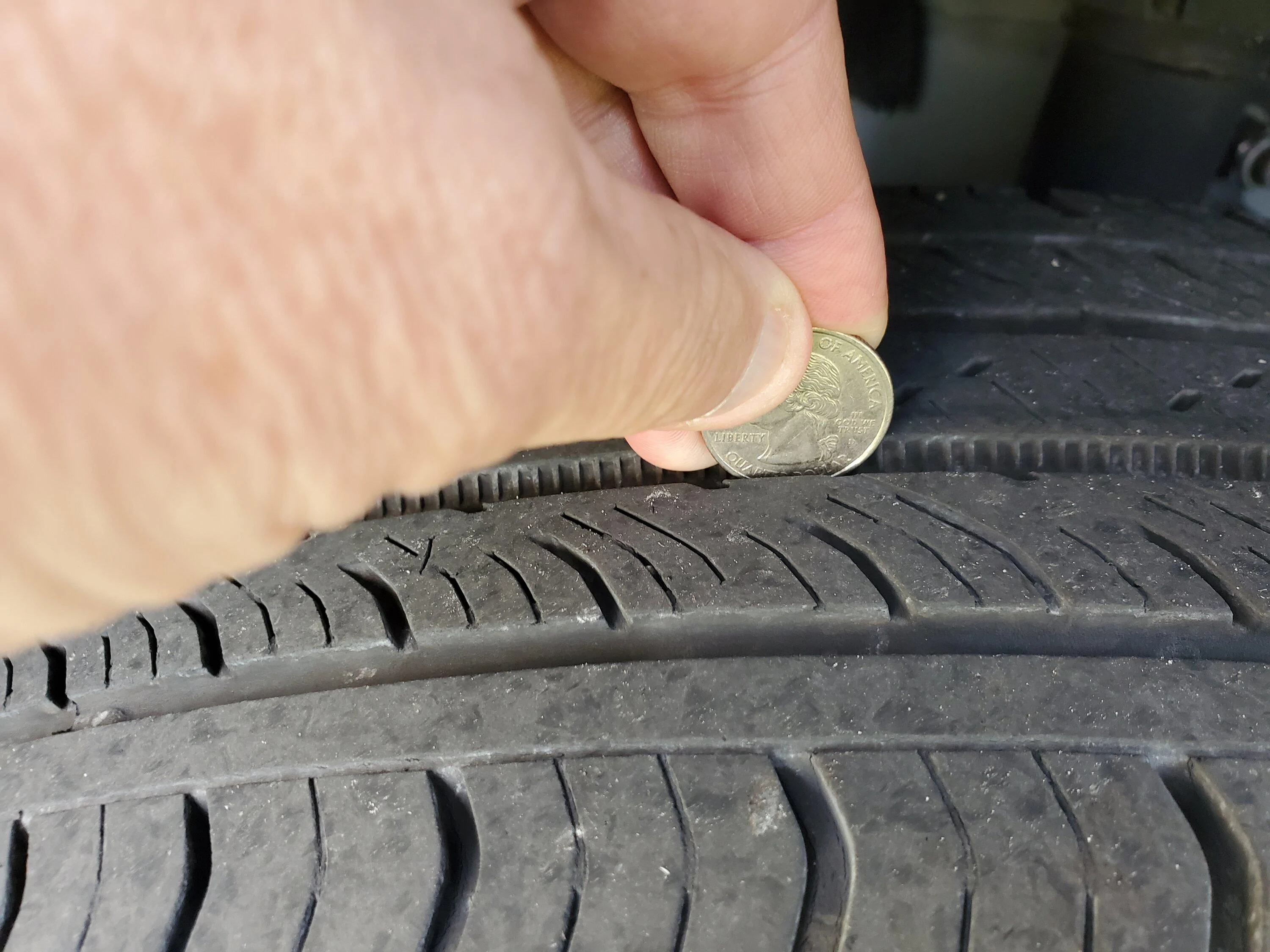 Ford Maverick Factory Continental bad tires. Need replacement at 15K miles 20230915_174502