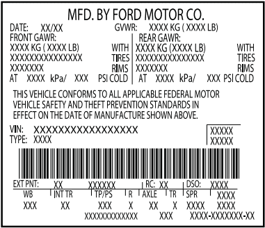Ford Maverick Paint Code Location on vehicle? 1694893076181