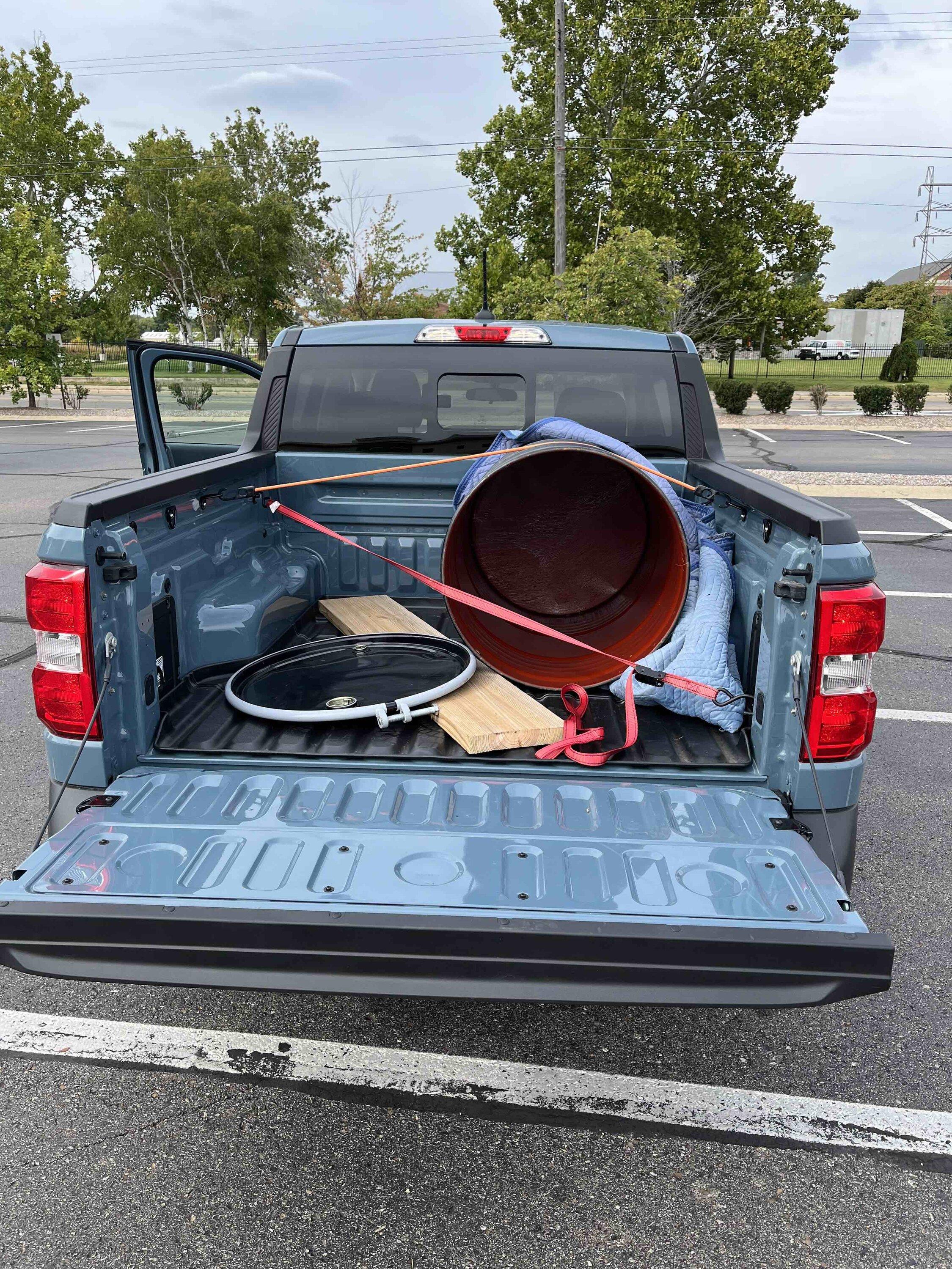 Ford Maverick Hybrid Doing Truck Things 📸 barrel