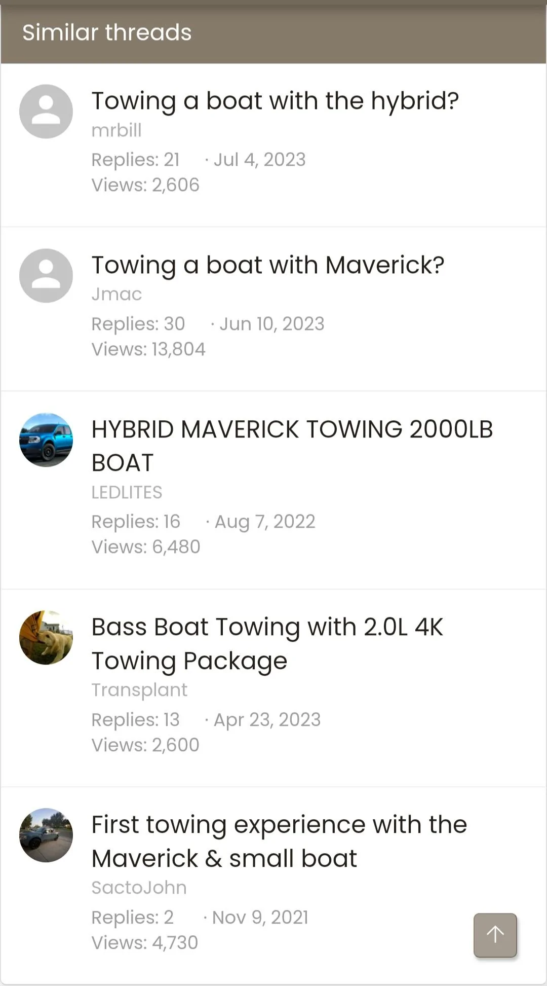 Ford Maverick Towing boat with hybrid 20230917_193753