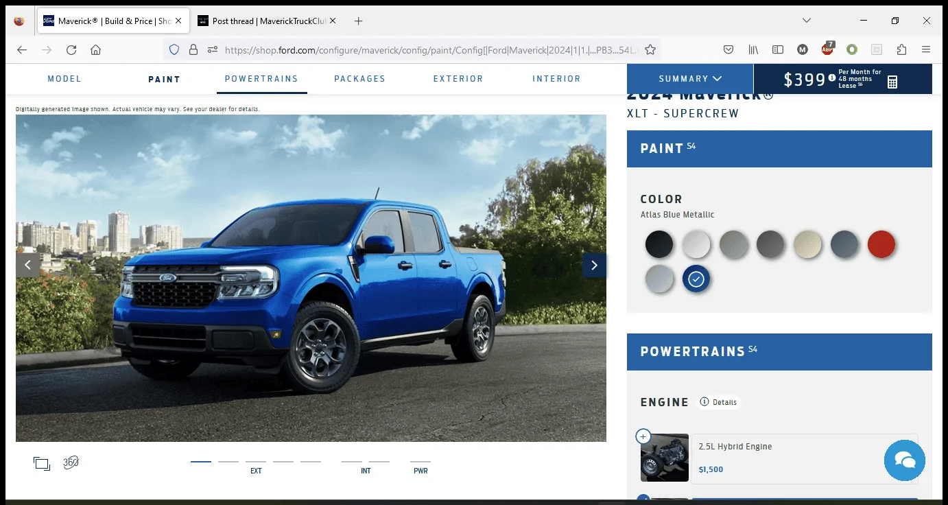 Ford Maverick XL and XLT Daytime Running Lights 2023-09-18 (1)