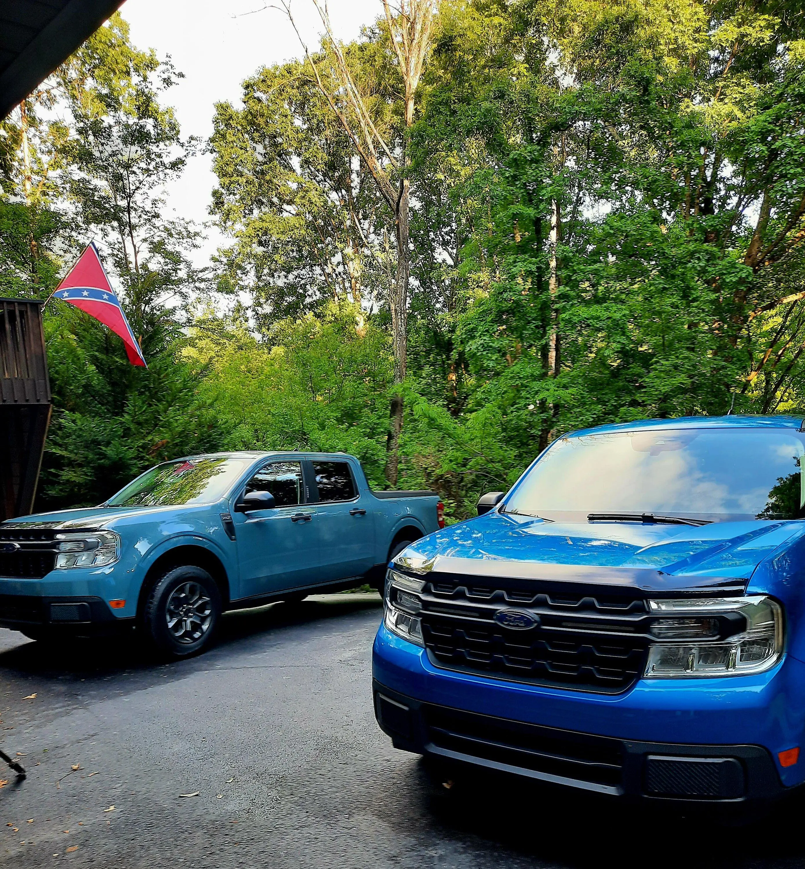 Ford Maverick Father and Son Mavericks are in the driveway 20230518_184609