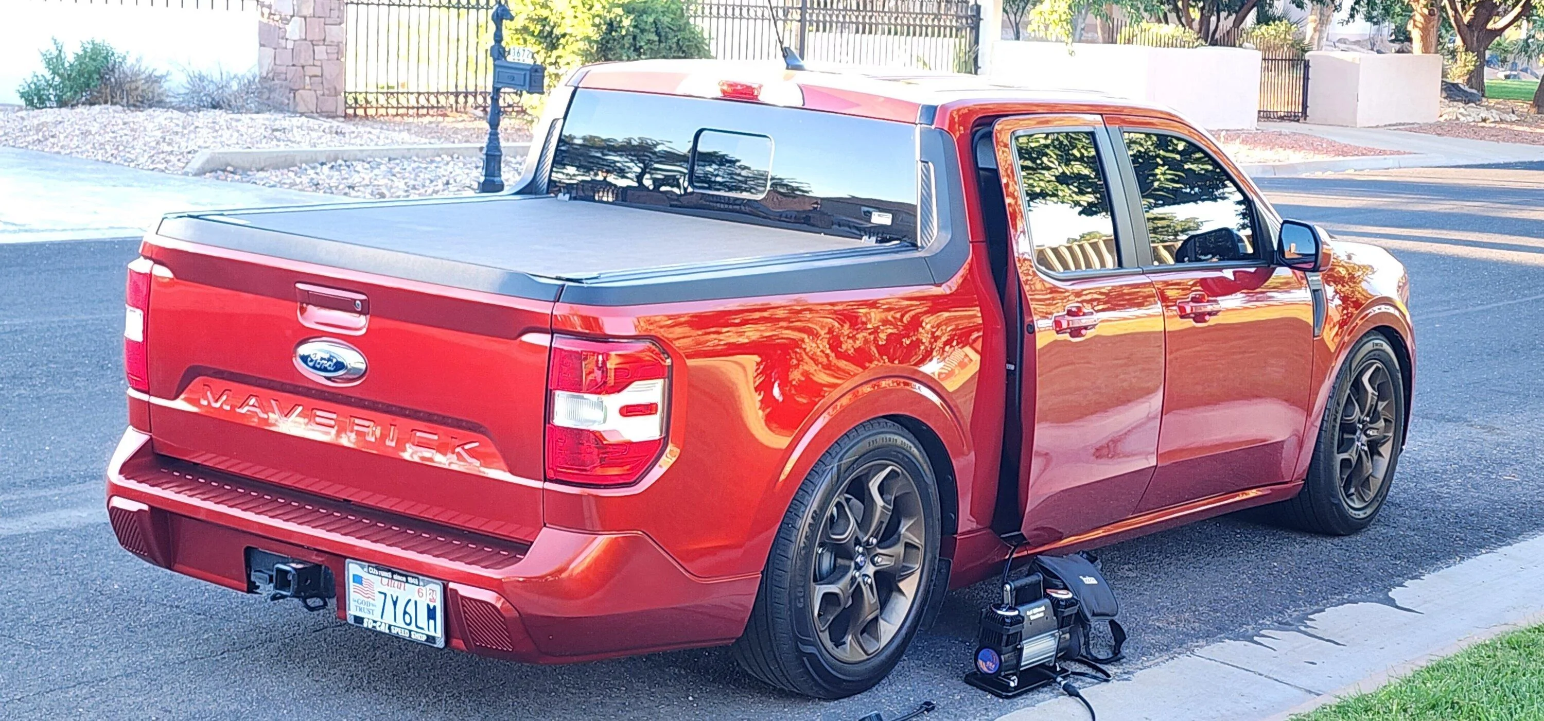 Ford Maverick Slammed on Silver's Coilovers (23 Hybrid Lariat) 20230830_191950