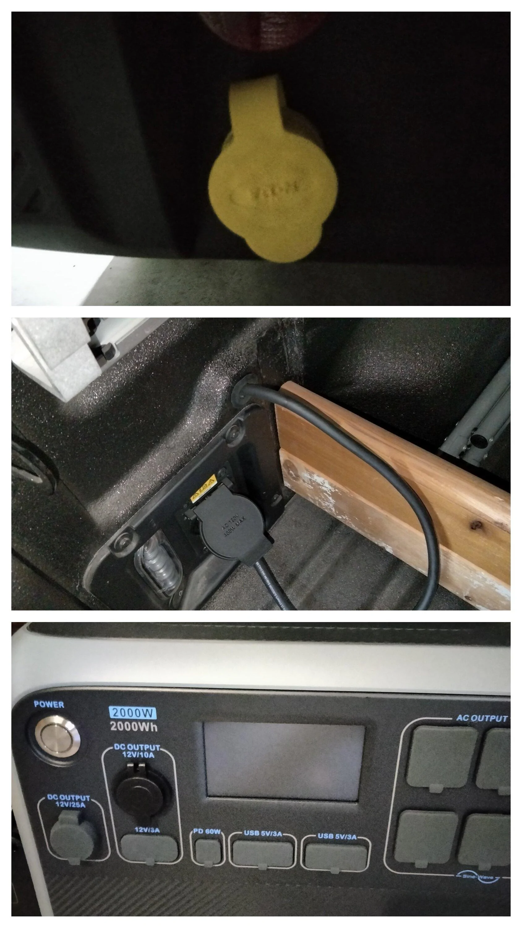 Ford Maverick Anyone Rigged An Inverter In The Bed? 20230130_122159-COLLAGE