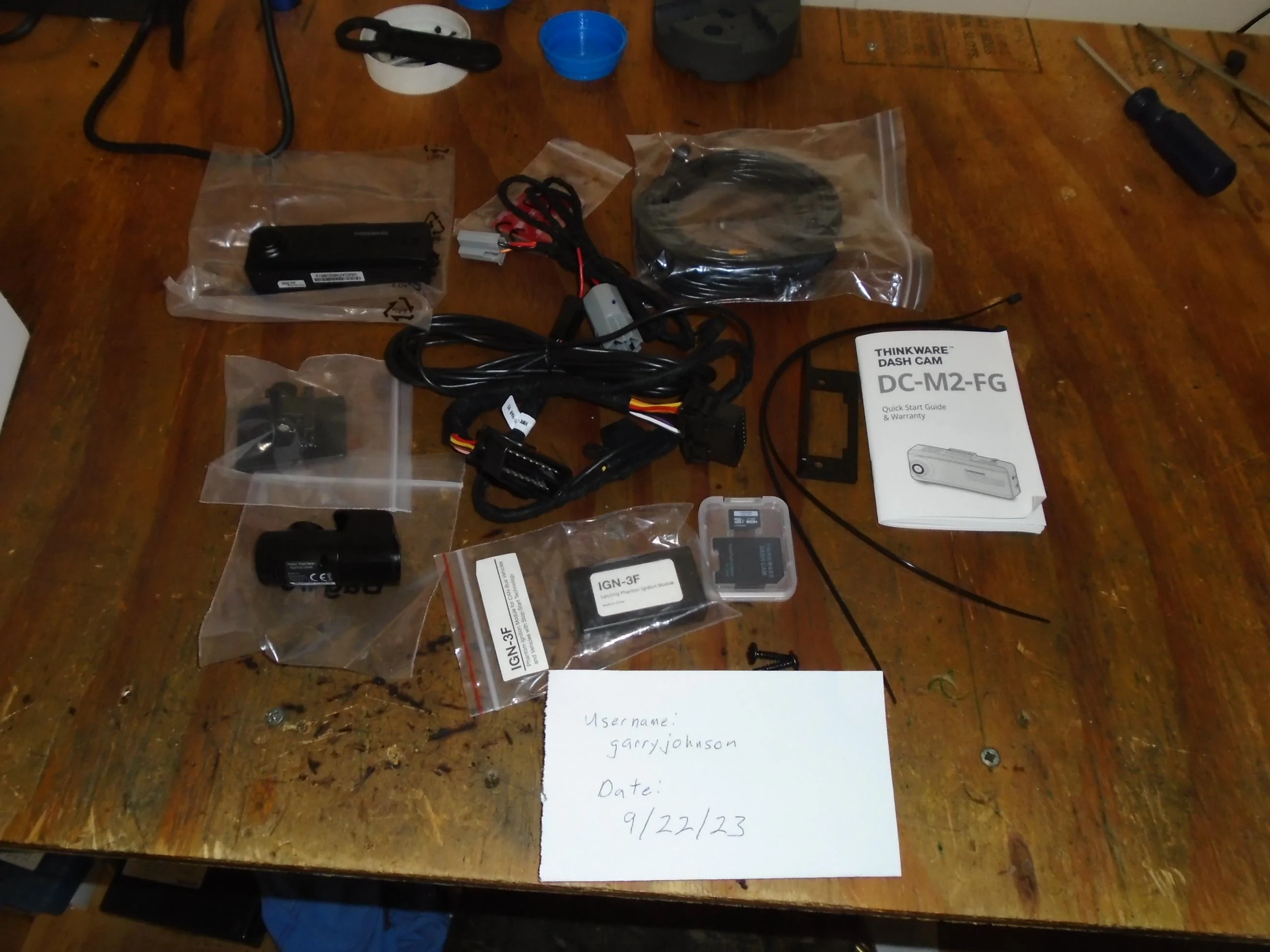 Ford Maverick Dashcam with Rear Facing Camera Bundle (ThinkWare) Dashcam
