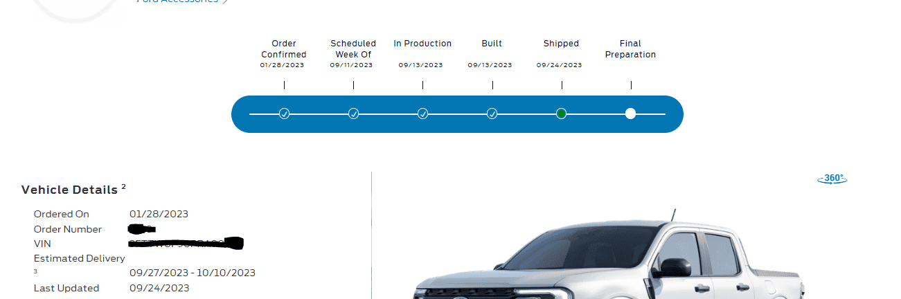 Ford Maverick Canadian order to delivery wait times 1695645739351