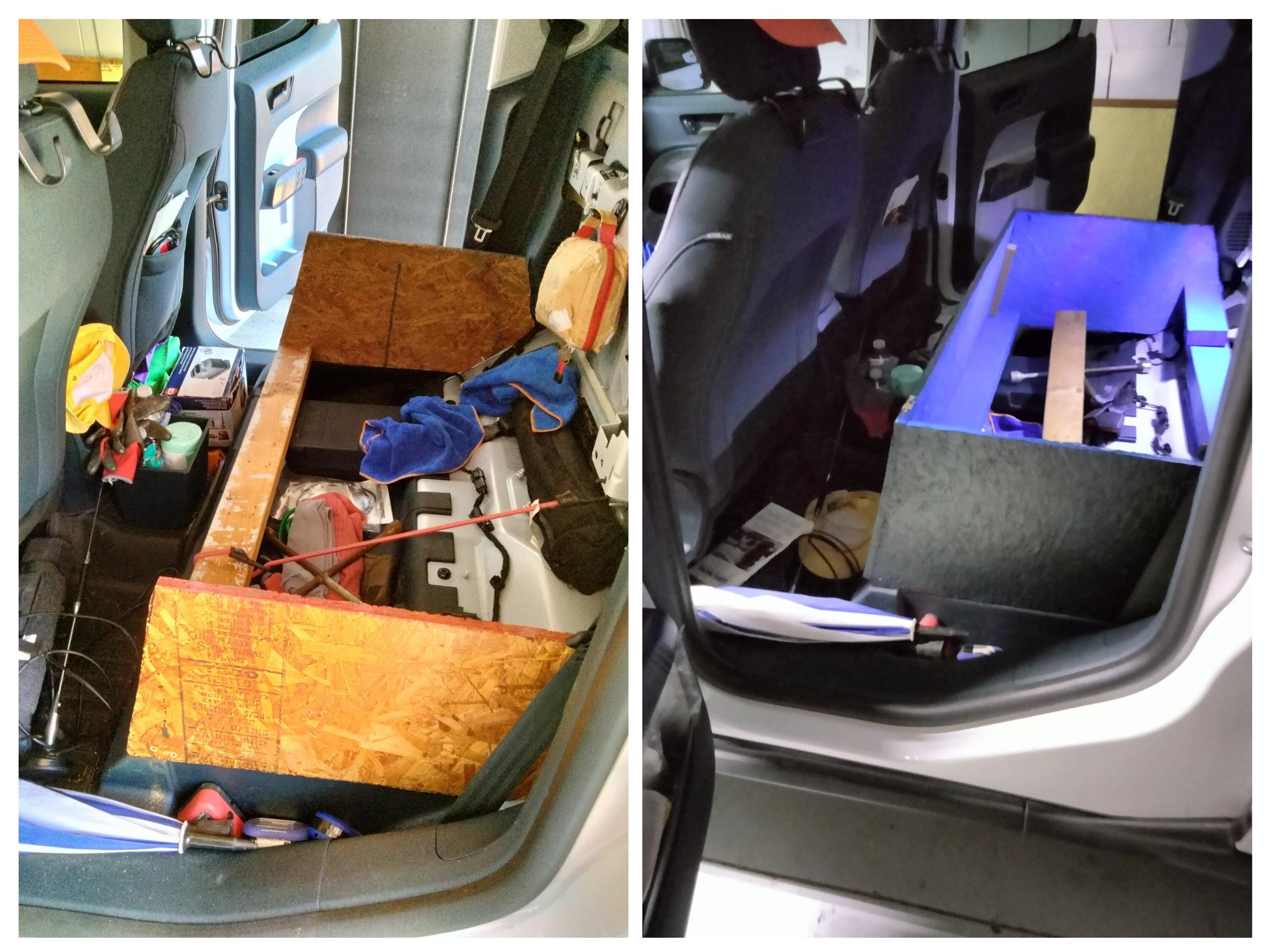 Ford Maverick Parent mod - open up that under seat storage 20230331_102757-COLLAGE
