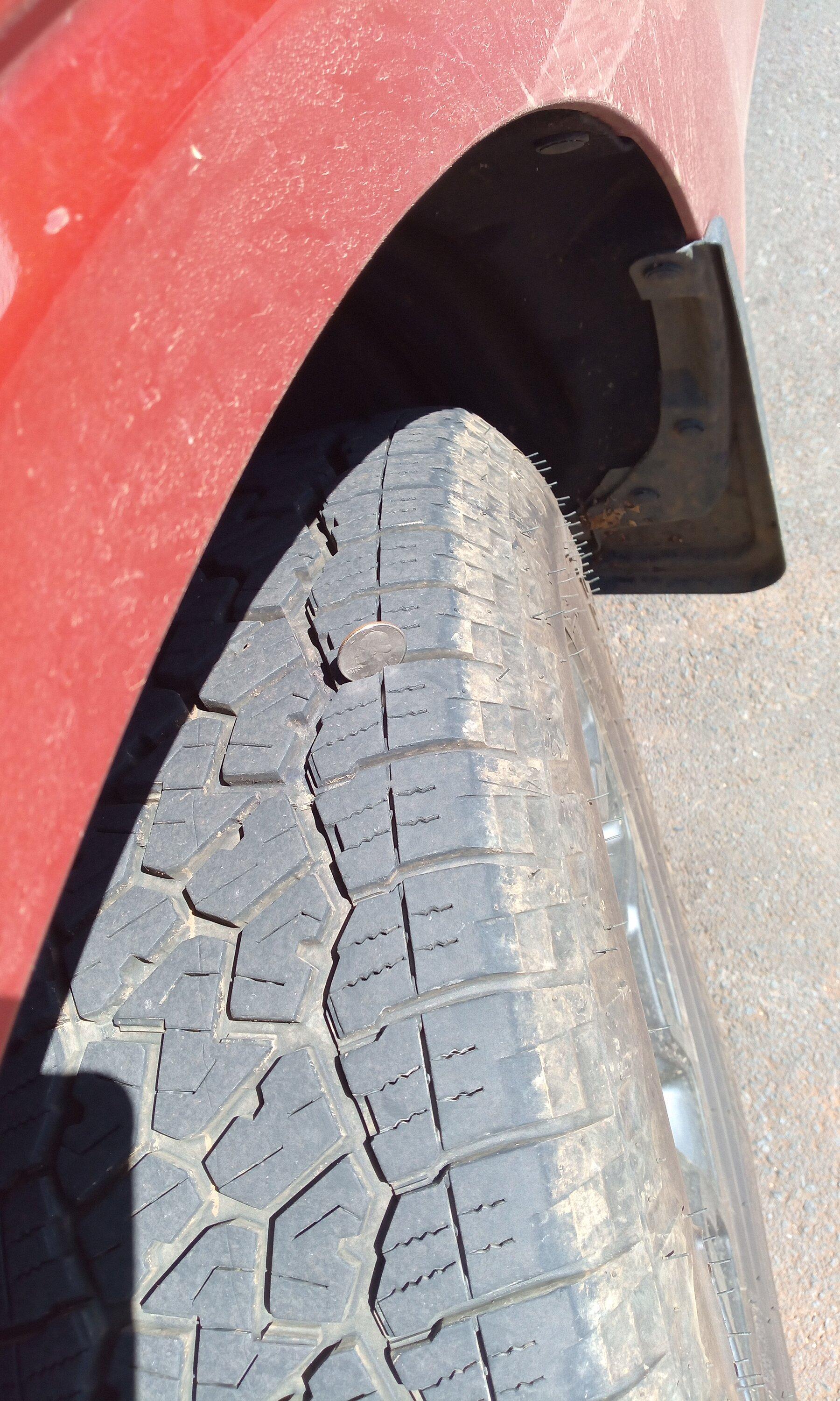 Ford Maverick Falken tire tread size comparisons, we got ripped!! IMG_20230926_100840_974