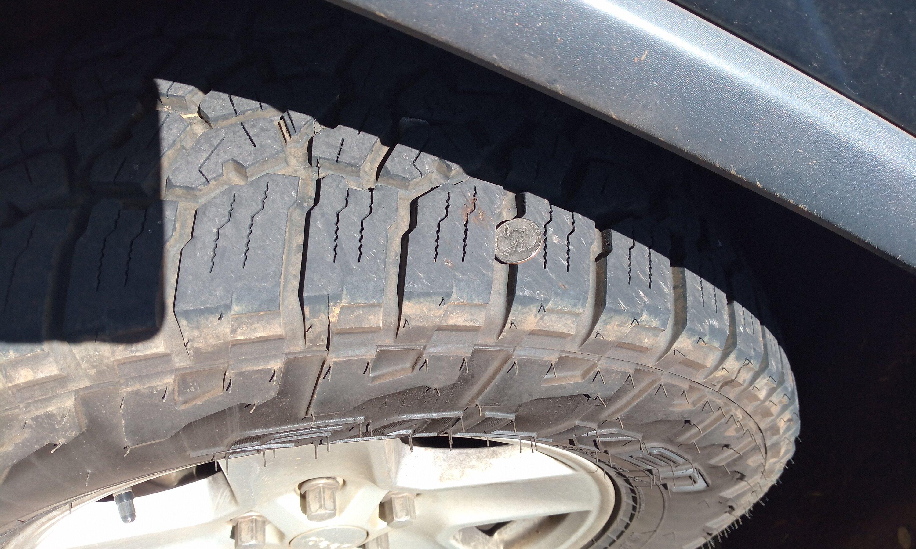 Ford Maverick Falken tire tread size comparisons, we got ripped!! IMG_20230926_100811_810