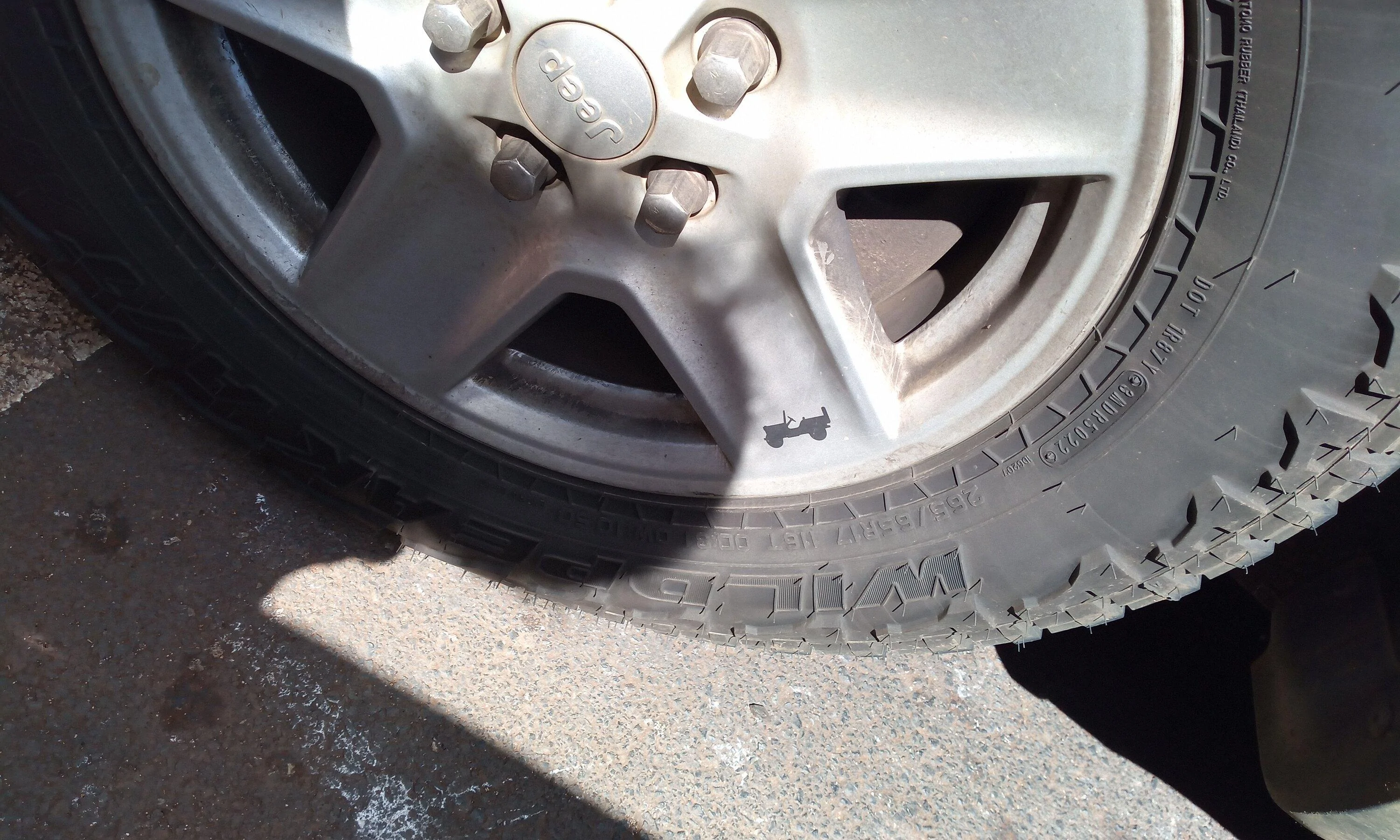 Ford Maverick Falken tire tread size comparisons, we got ripped!! IMG_20230926_100900_591