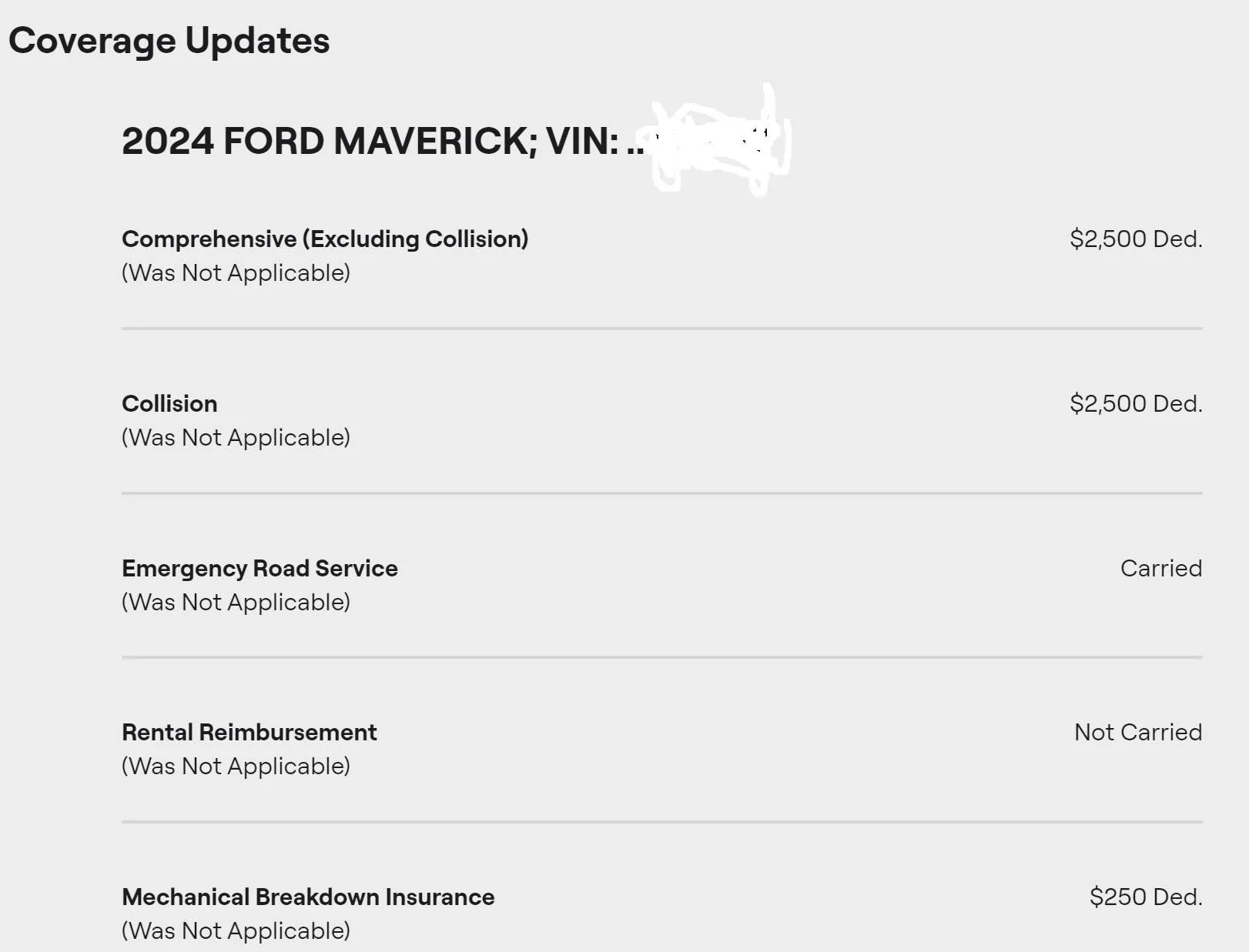 Ford Maverick Don't shoot...points, service plans, extended warranty geico_maverick_quot