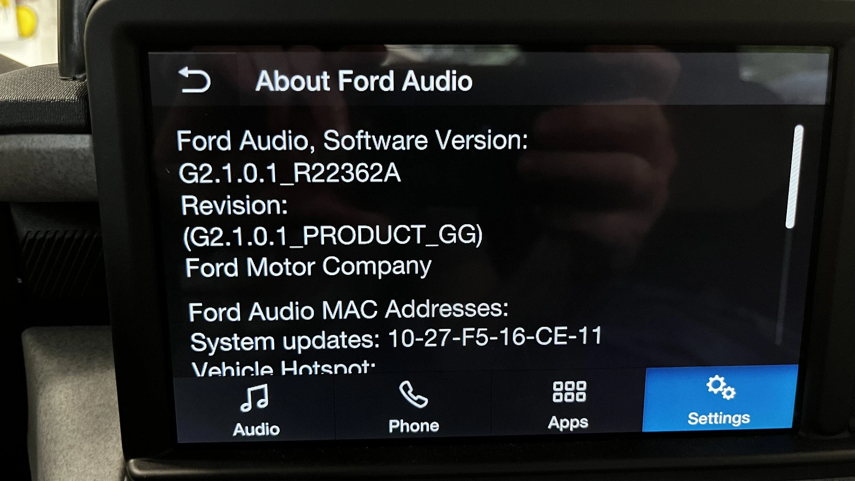 Ford Maverick New stereo firmware update available! IMG_5630