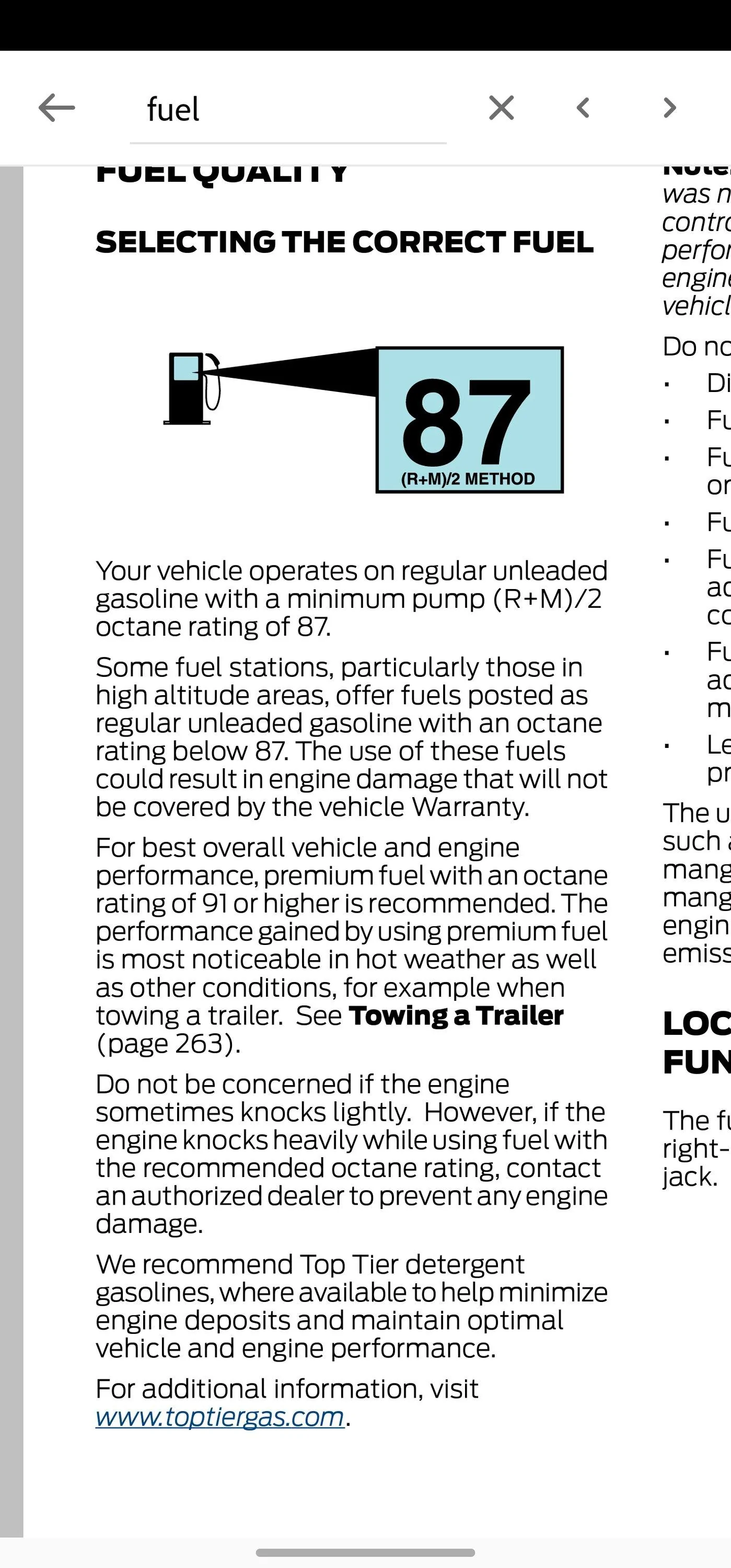 Ford Maverick Lower Octane Fuel Screenshot_20230929_092259_Acrobat for Samsung