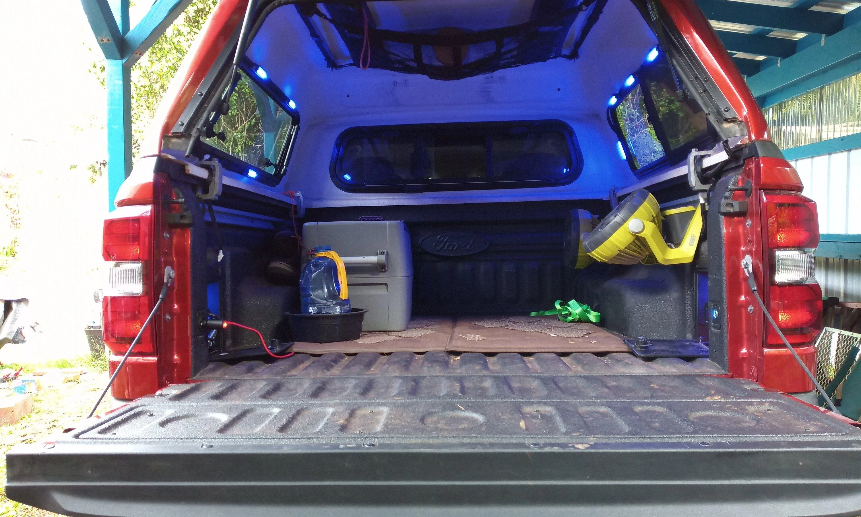 Ford Maverick Bluetooth bed speakers installed IMG_20230925_173412_727