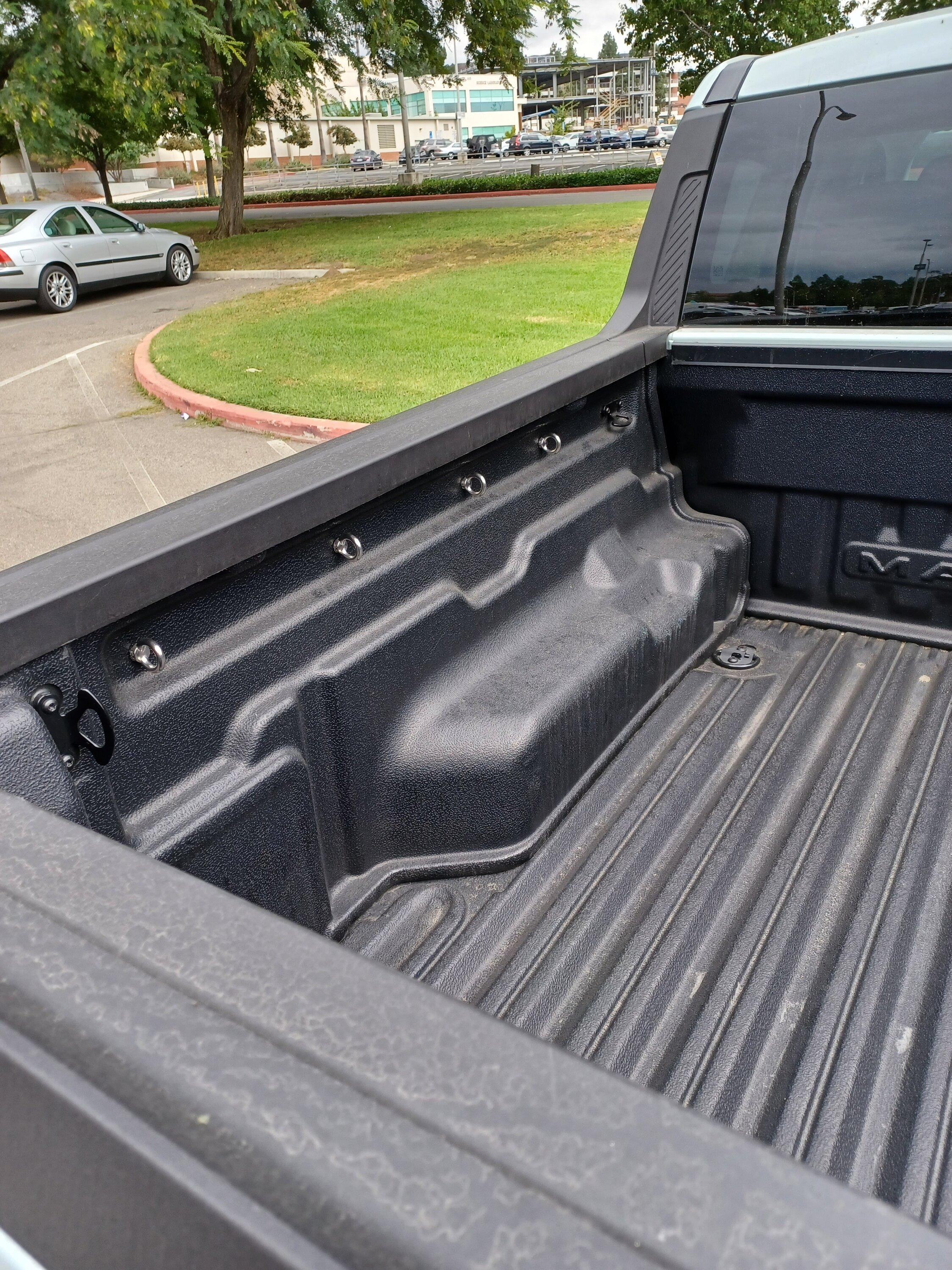 Ford Maverick Low cost extra tie downs. 20230930_120337