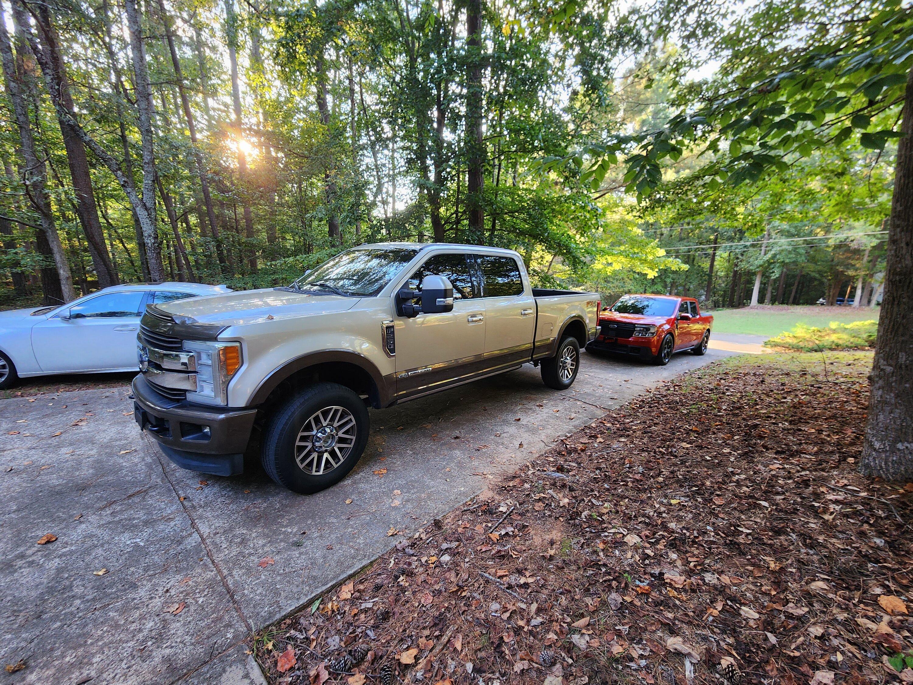 Ford Maverick Post your Maverick next to ridiculously large trucks - photos thread 20230930_181740