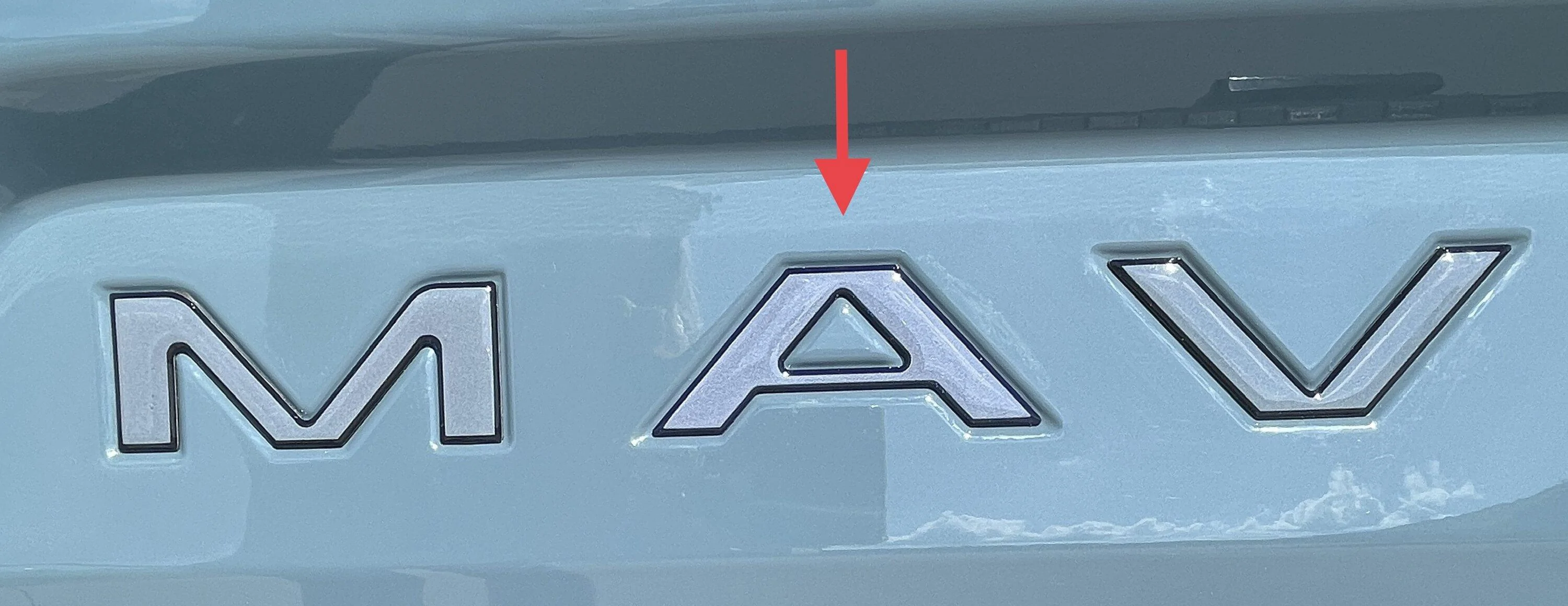 Ford Maverick Buyer Beware - Tailgate Letters IMG_2242